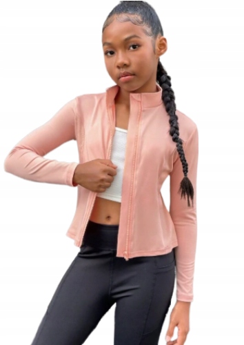 Shein bluza sportowa dziecięca różowa 128/134 1BG