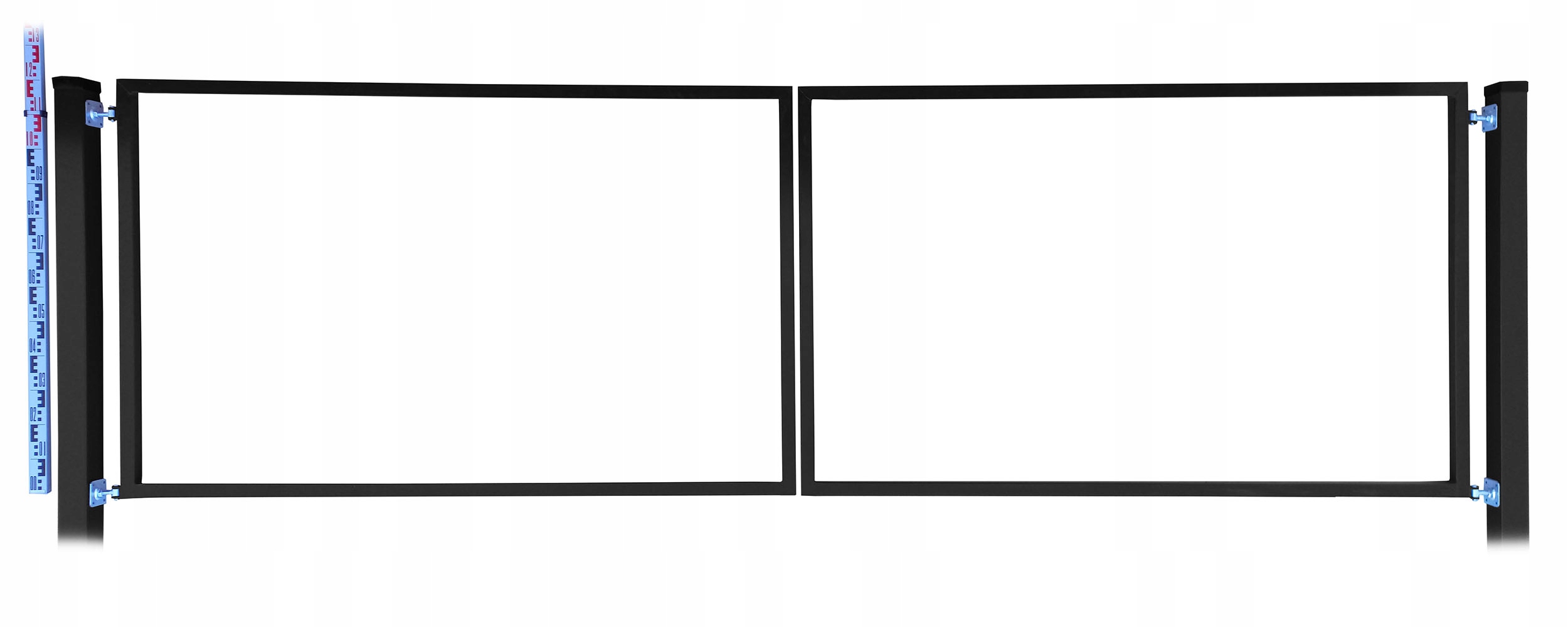 Brána Rama pro štafle a panely 120 cm Černá RAL9005 Sloupky štafle