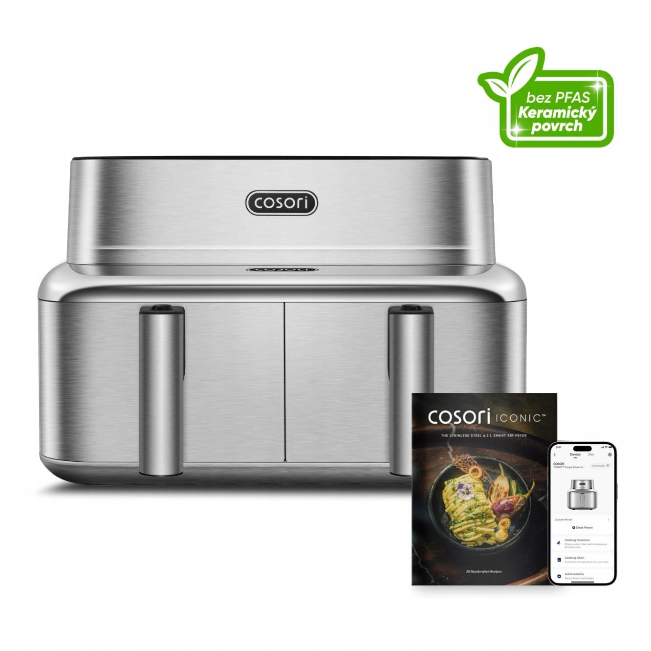 Cosori Iconic Dual 8, 6l nerez CAF-SE901S-CEU