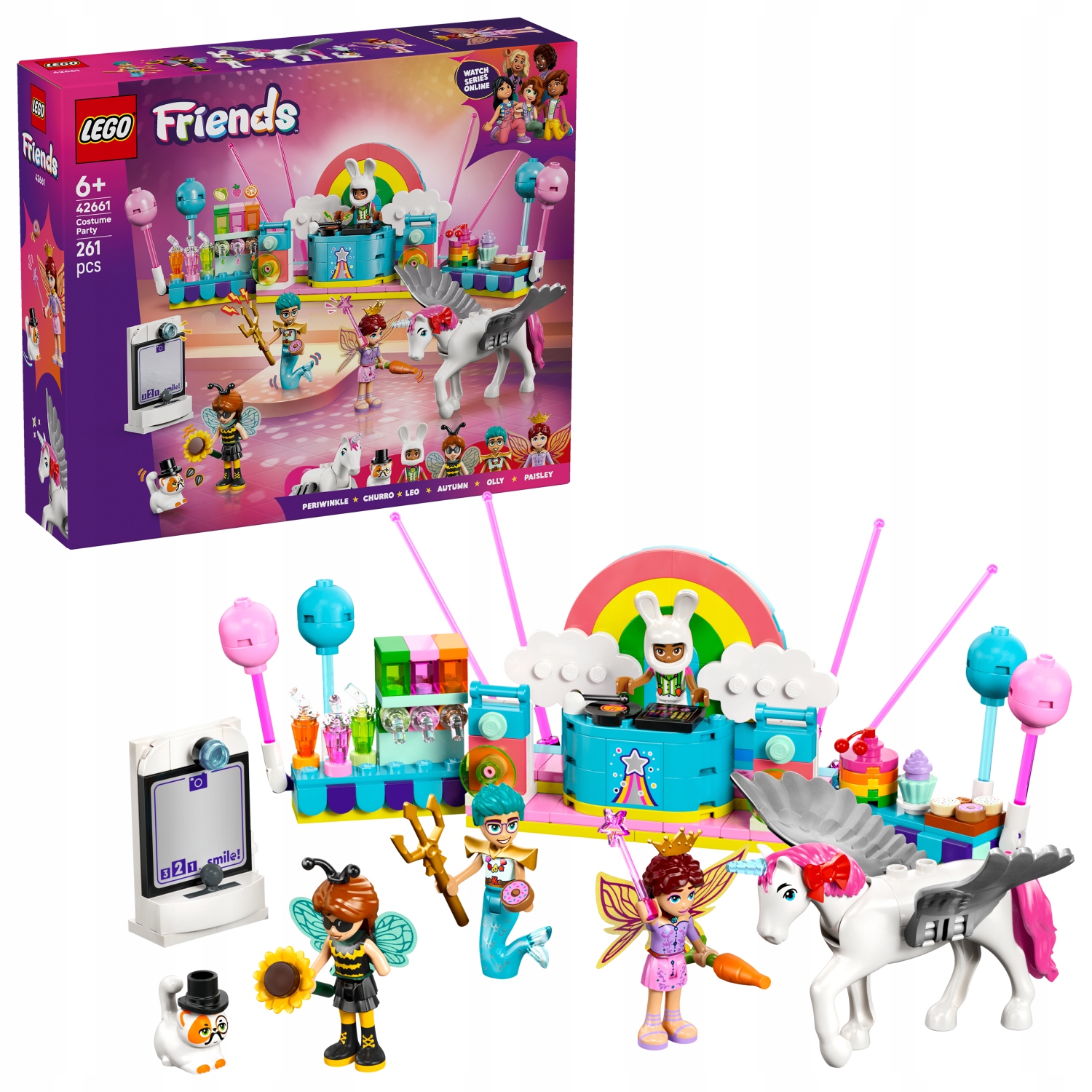 Lego Friends 42661 Kostýmová párty s jednorožcem a vílou