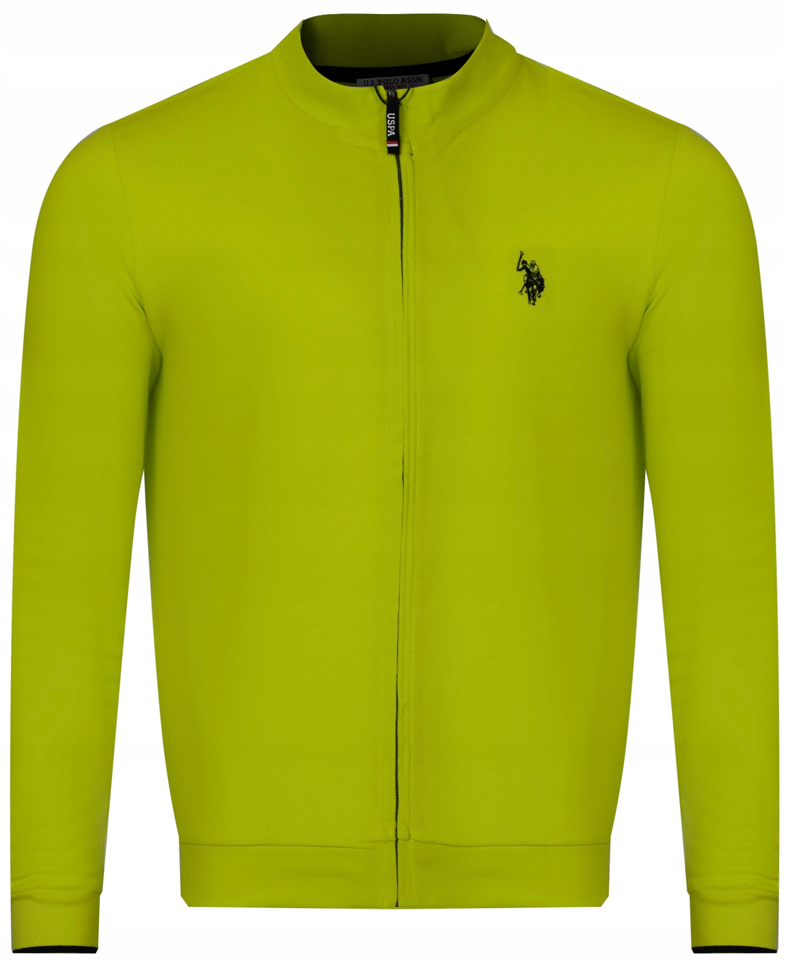 U.s. Polo Assn. Męska Bluza Ally 187 65687 53393 214 limonkowa rozpinana