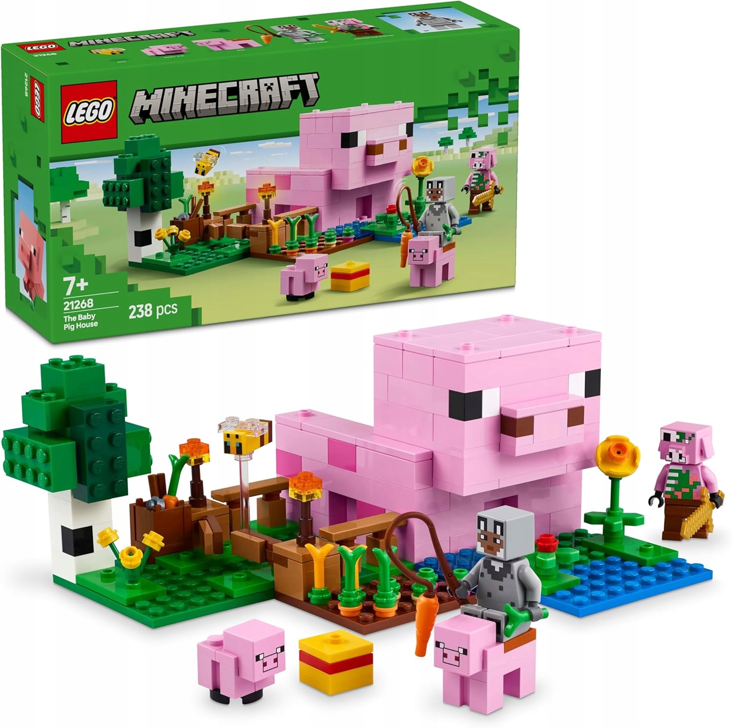Lego Minecraft Dům prasátka, Hračka pro dítě Farma se zvířátky
