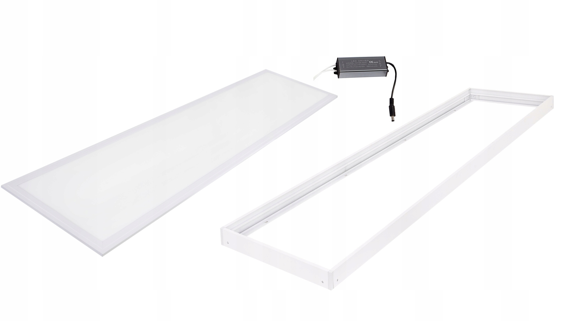 

Panel led 48w plafon+ramka 120x30 slim neutralna