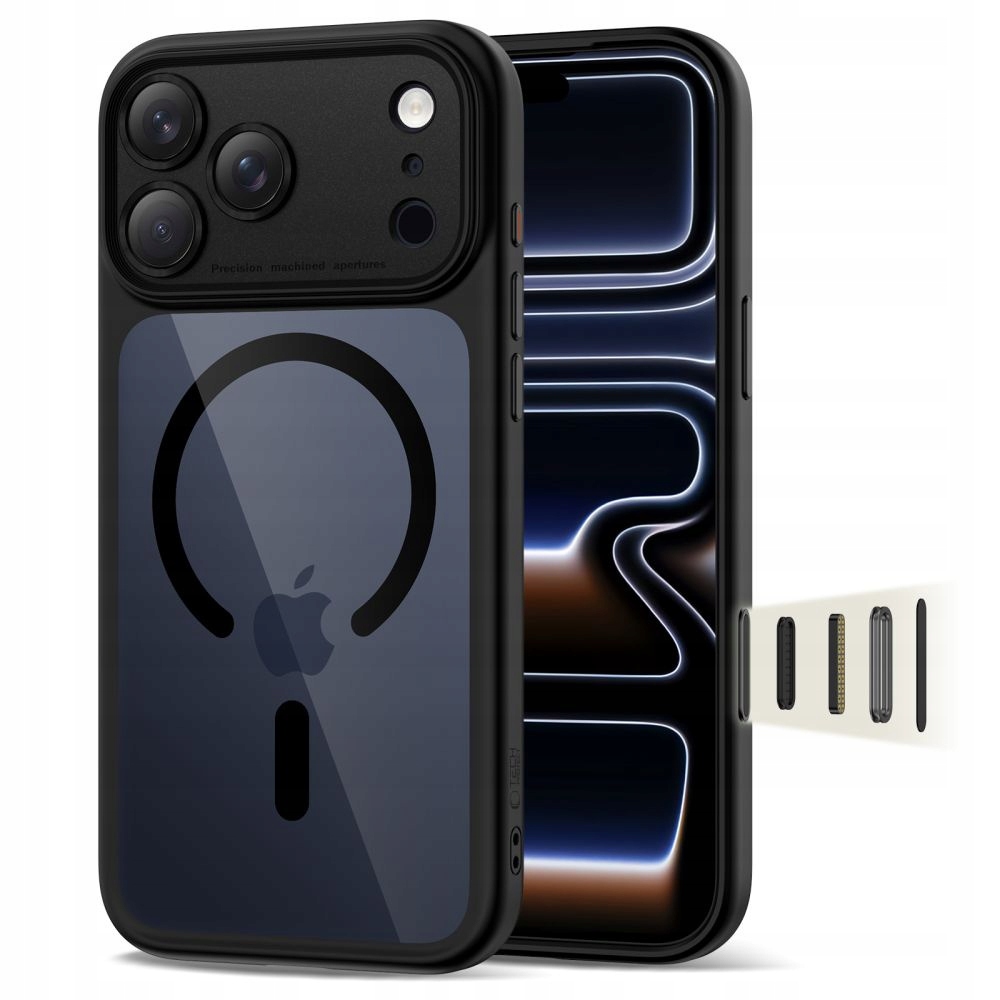 Etui do iPhone 17 Pro Max Tech-Protect MagPeak MagSafe CC czarne