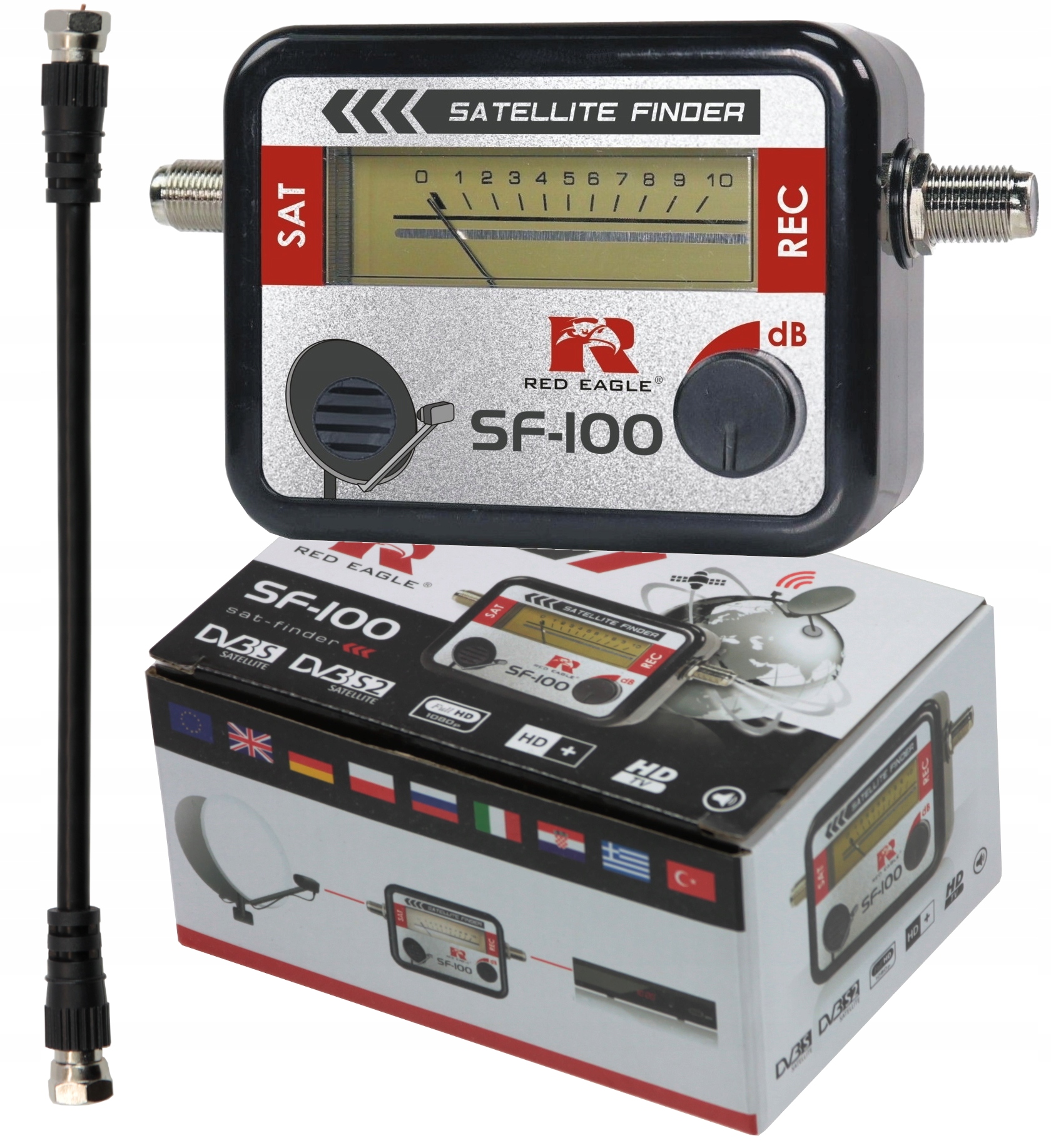 

Miernik Sygnału Satelitarnego Finder SF-100 +kabel