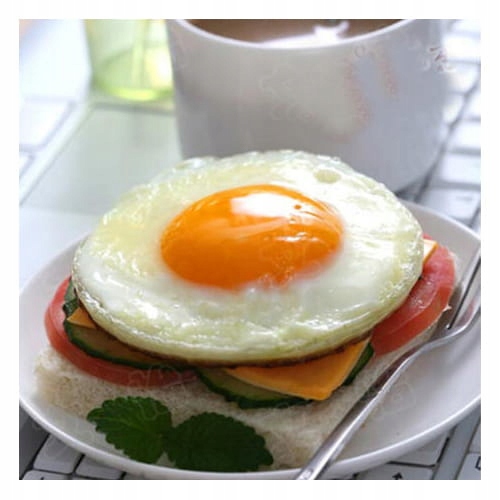 Forma, foremka silikonowa do smażenia jajek sadzonych, naleśników, Orange Materiał silikon