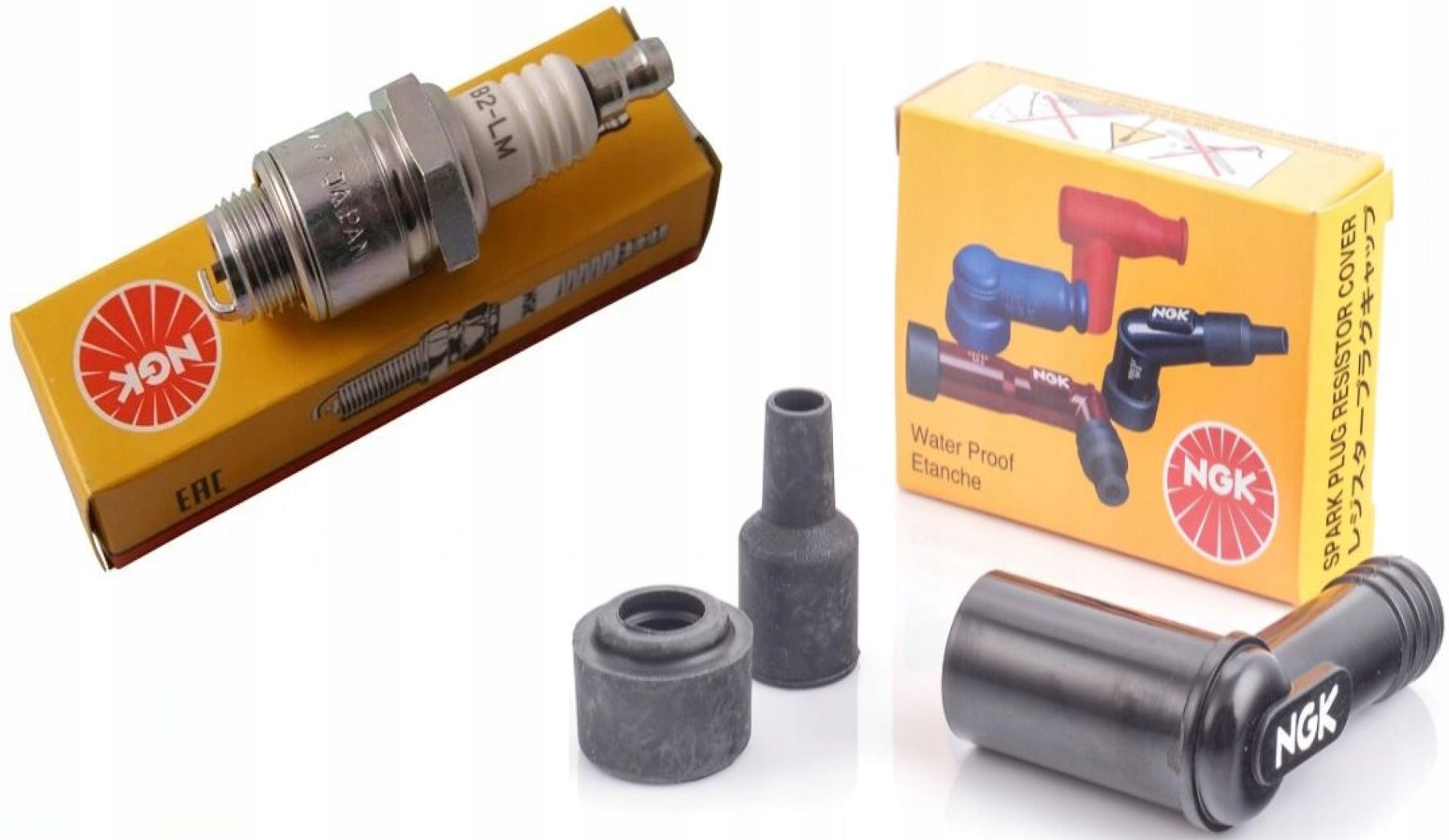 Świeca zapłonowa do kosiarek + Nasadka NGK LB01EH