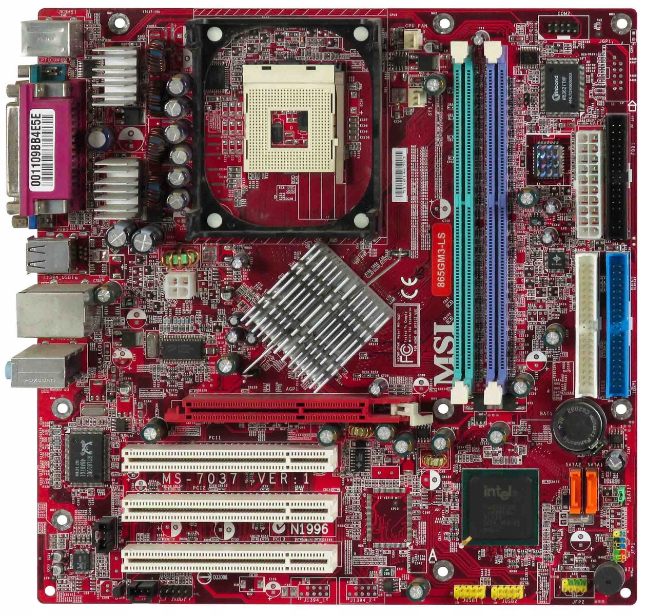 Msi 865GM3-LS MS-7037 VER:1 s.478 Ddr Agp Pci