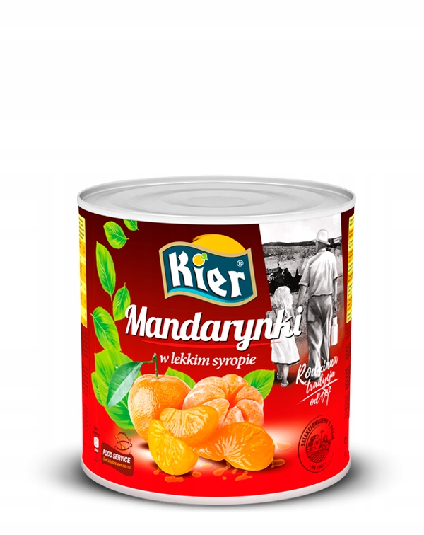 Levně Mandarinky v lehkém sirupu 2600 g Kier