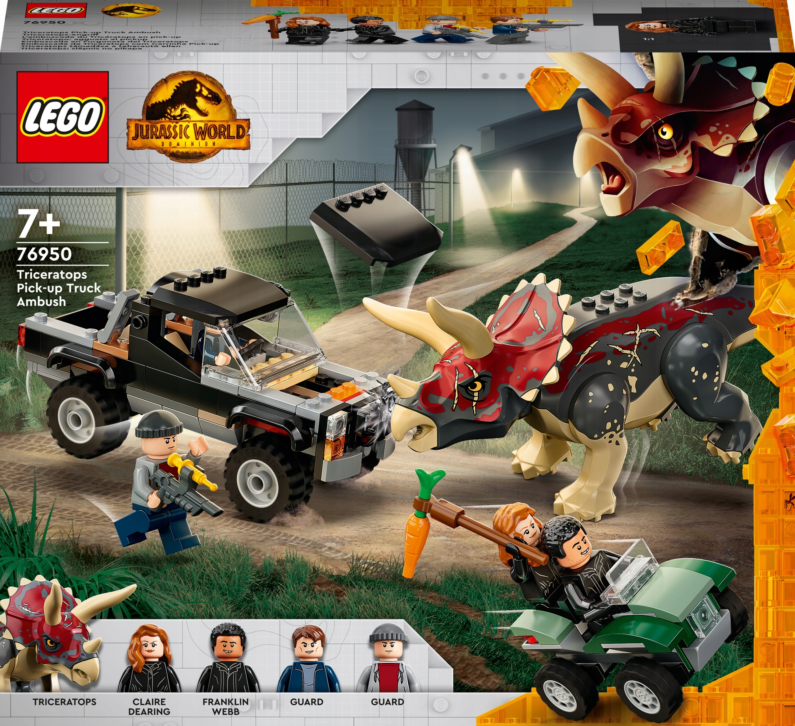 Lego Jurassic World Triceratops i zasadzka 76950