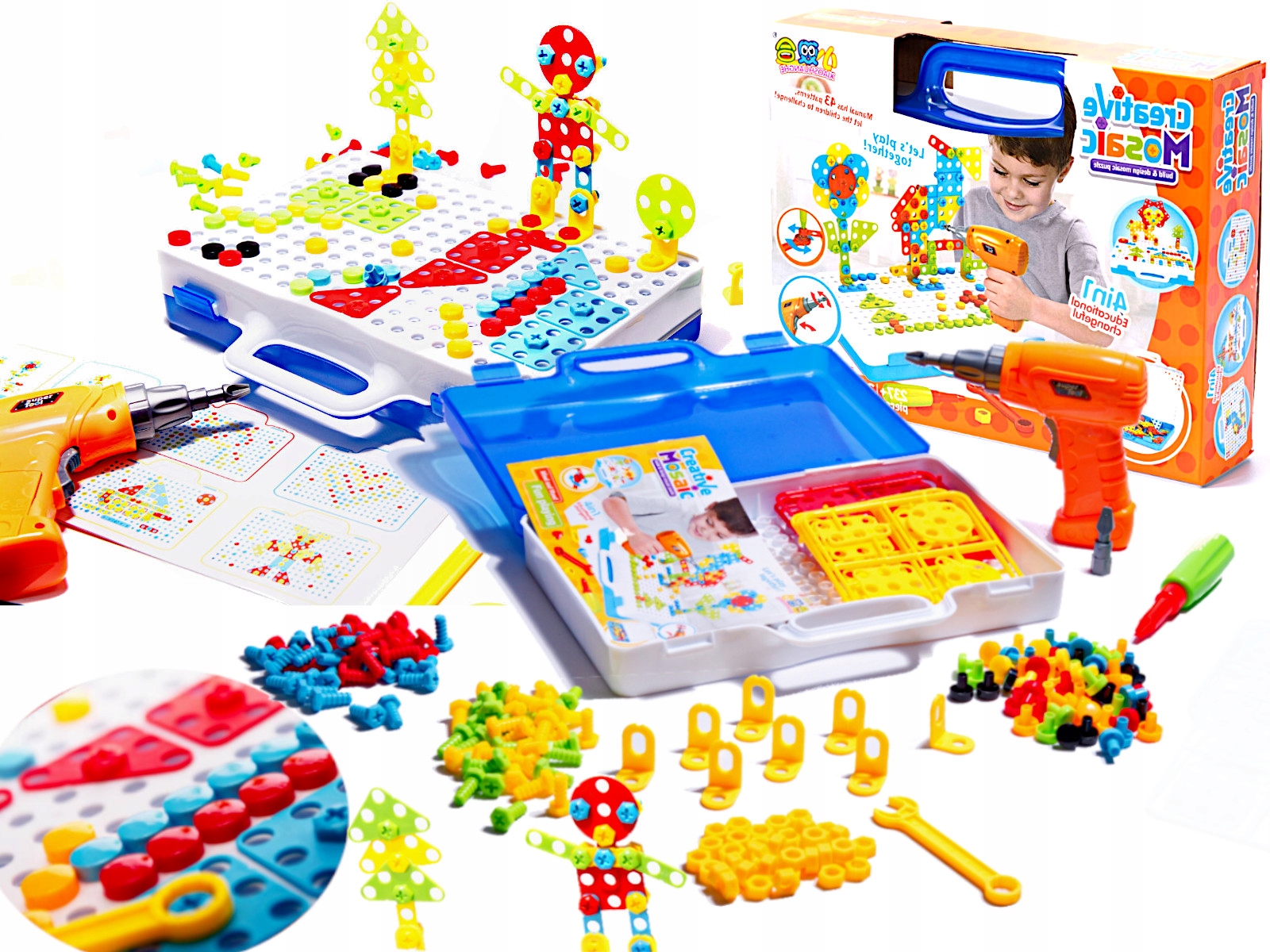 

Puzzle Klocki W Walizce Wkrętarka 237 elmentów 4w1
