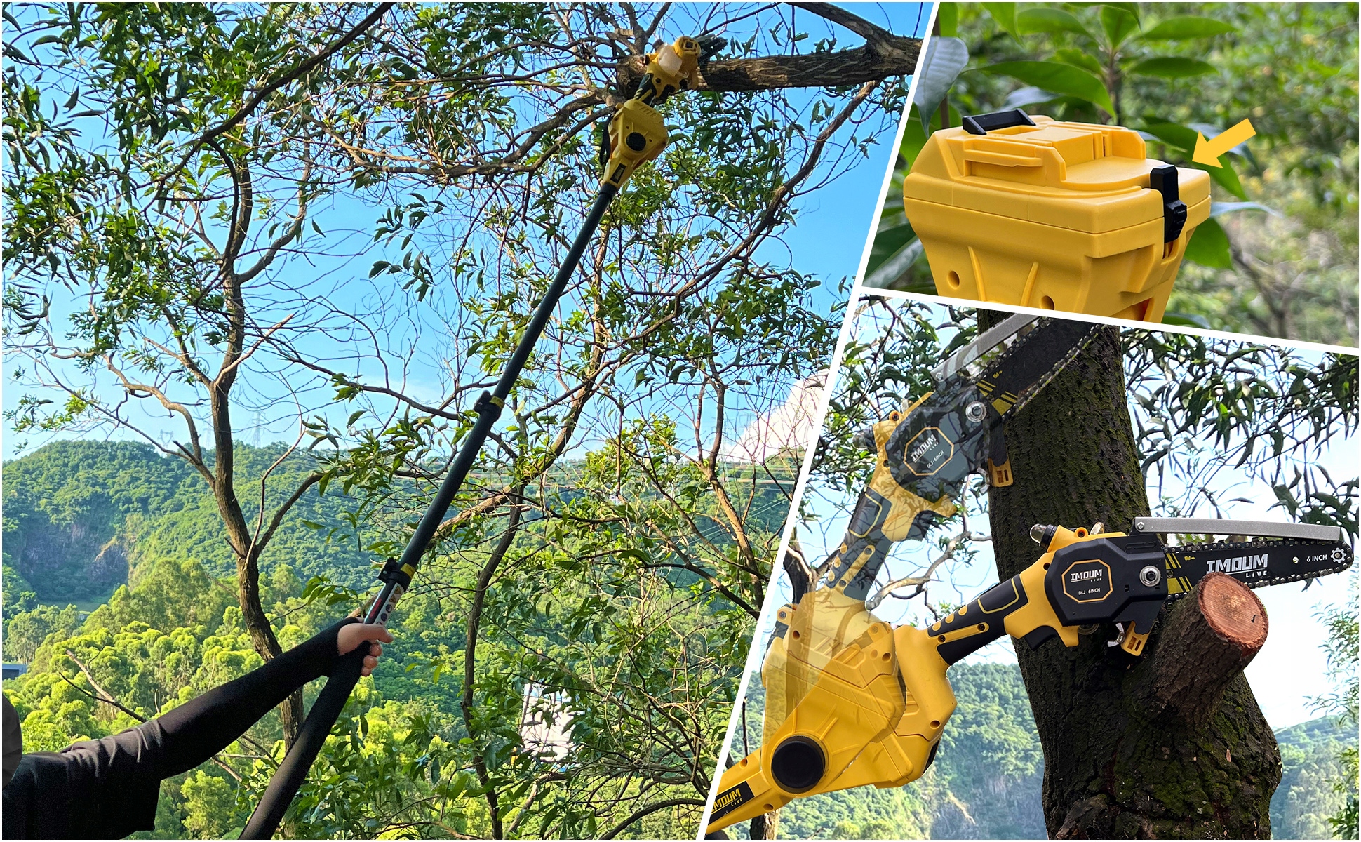 RAMIĘ WYSIĘGNIK PRZEDŁUŻKA TELESKOPOWA Z PIŁĄ 6' PIŁA NA WYSIĘGNIKU IMOUM Marka Inny producent