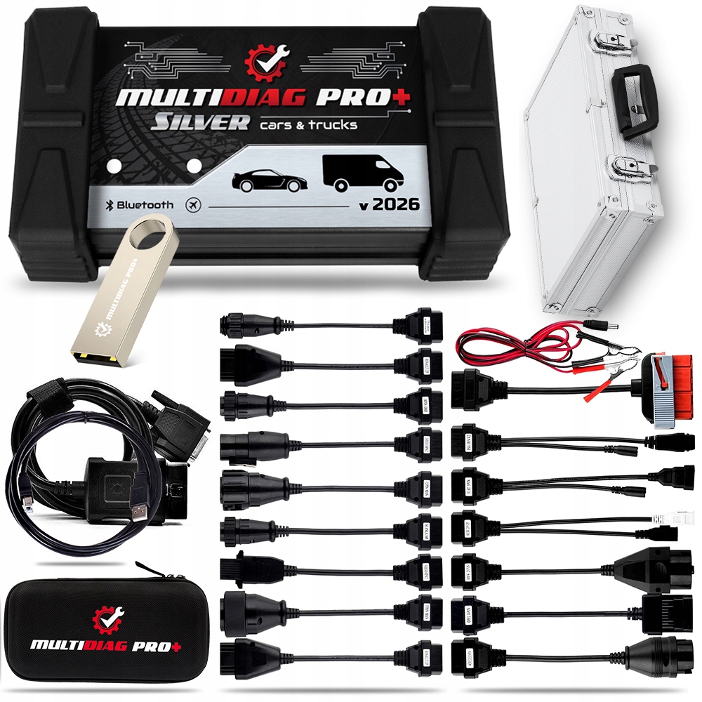 Profesionalny Tester Diagnostyczny Uniwersalny Obd 2 Multidiag Pro+ Silver
