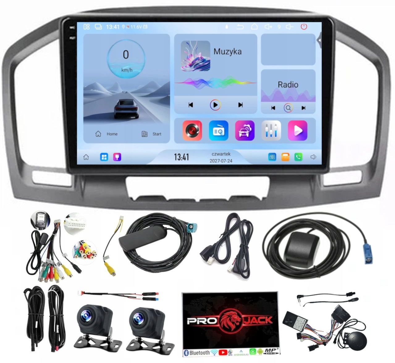 Gps Rádio Android Opel Insignia 2008-2013 Carplay Wifi Usb 64 Gb Sim Modem