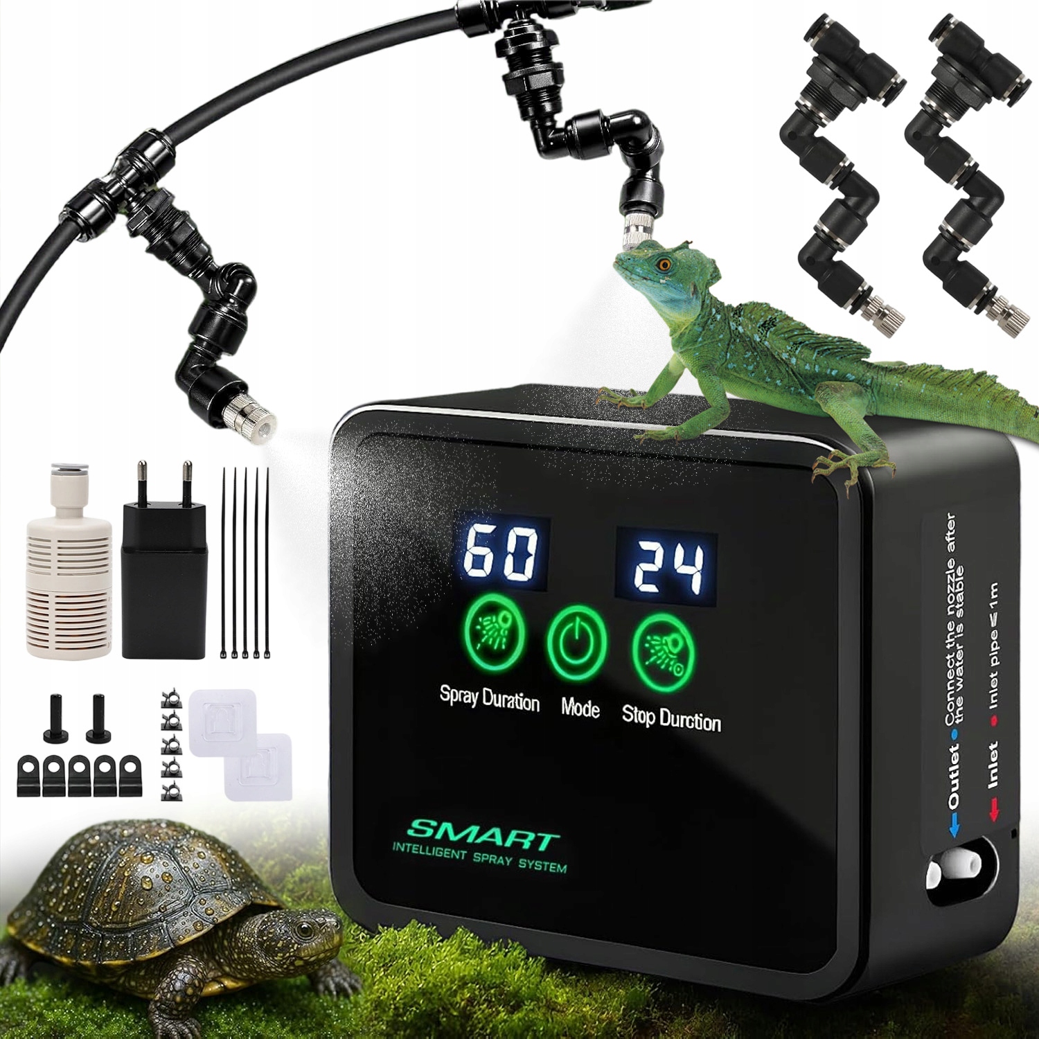 Levně Smart Zavlažovač Do Terária Pro Plazy Obojživelník Agama 360°GEKON Legwan