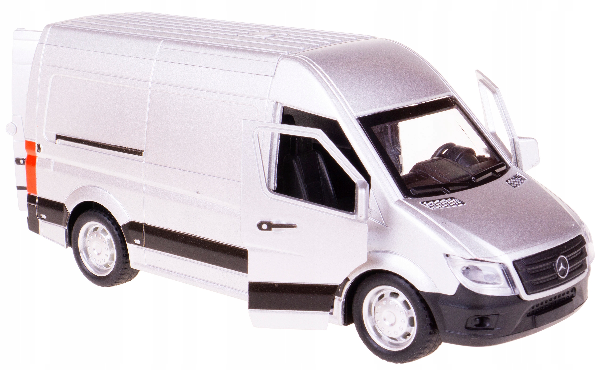 

Mercedes Sprinter Panel Van Model Metal 1:32 Srebr
