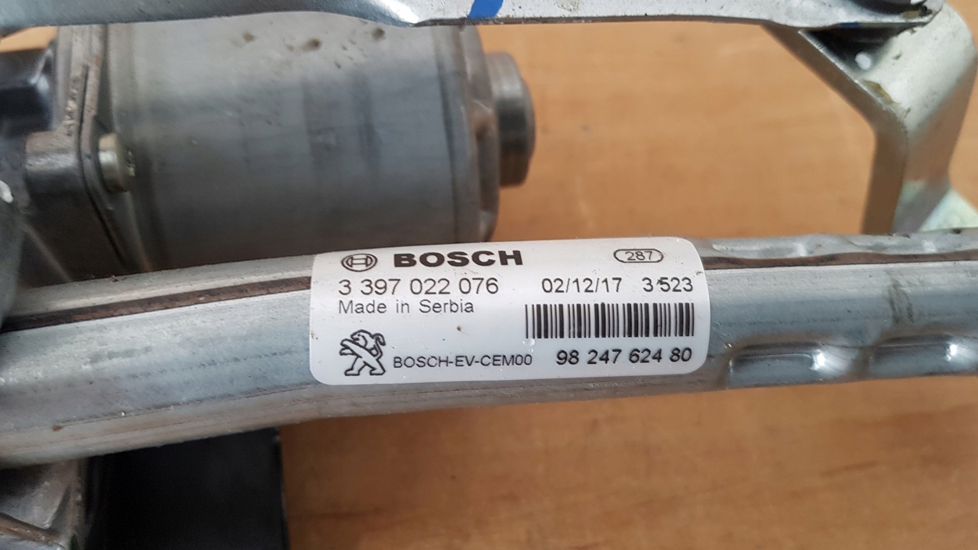 Wischergestänge PEUGEOT 3008 II 9824762480