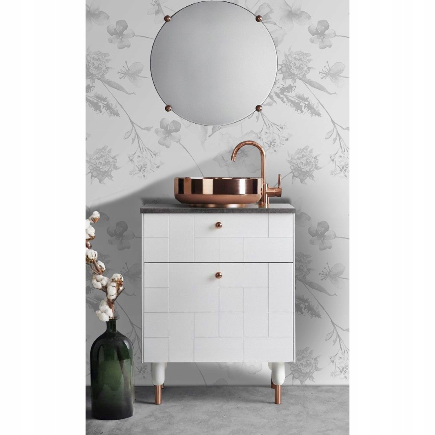 

Fototapeta ścienna Kwiaty białe i szare 312x219 cm