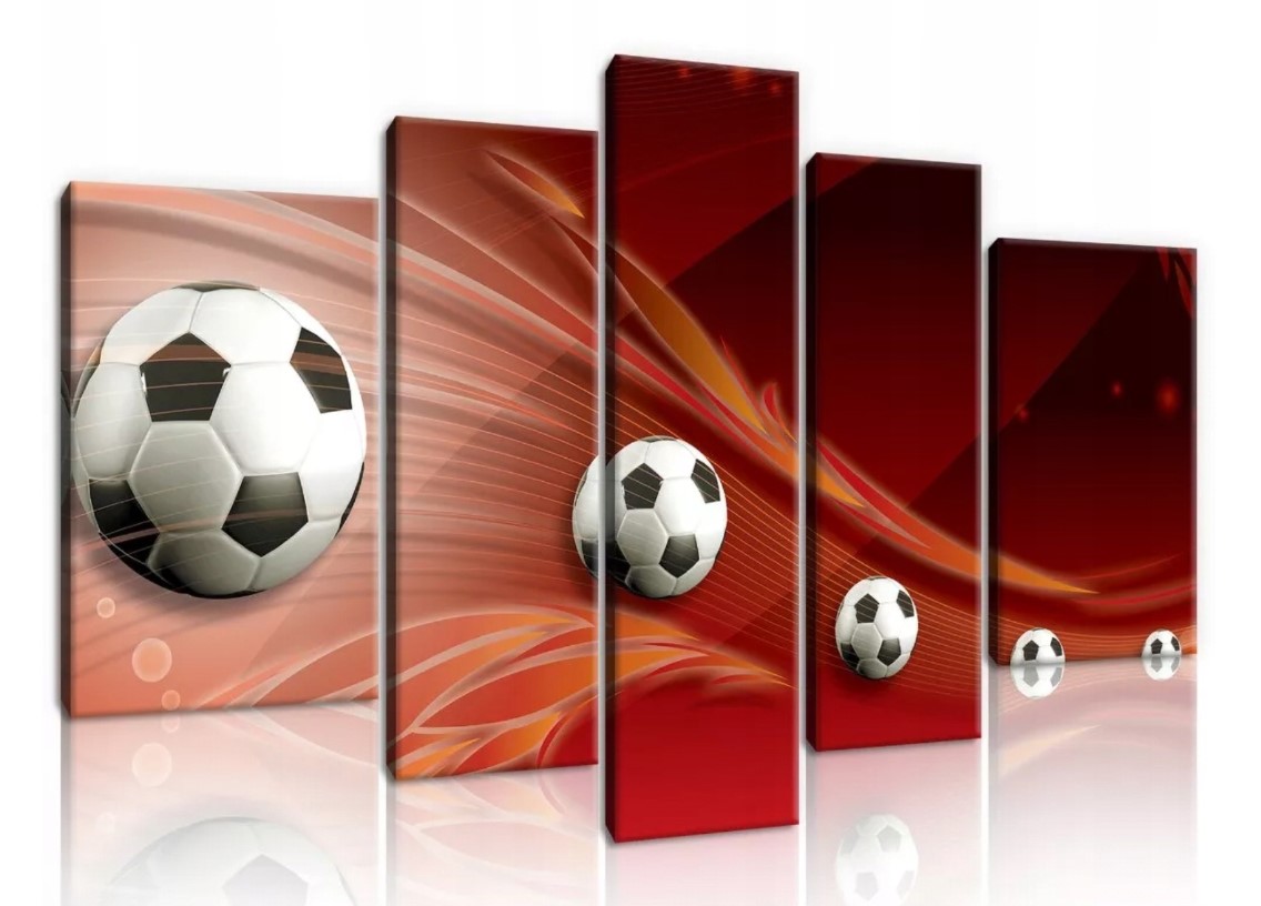 Obraz 170x100 Futbal šport dynamika energia hra abstrakcia umenie