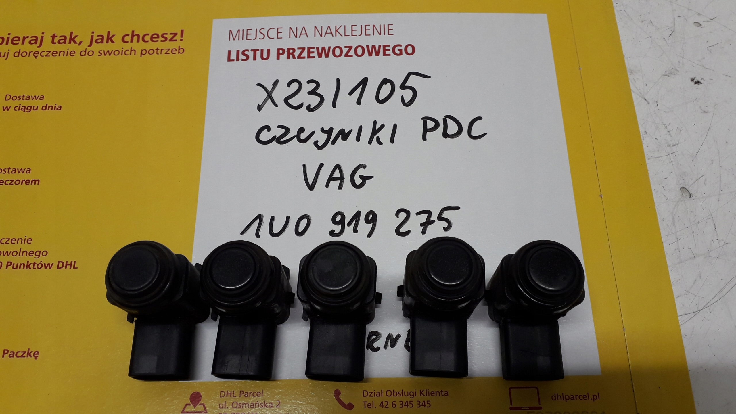 VW AUDI SEAT SKODA CZUJNIK PARKOWANIA 1U0919275