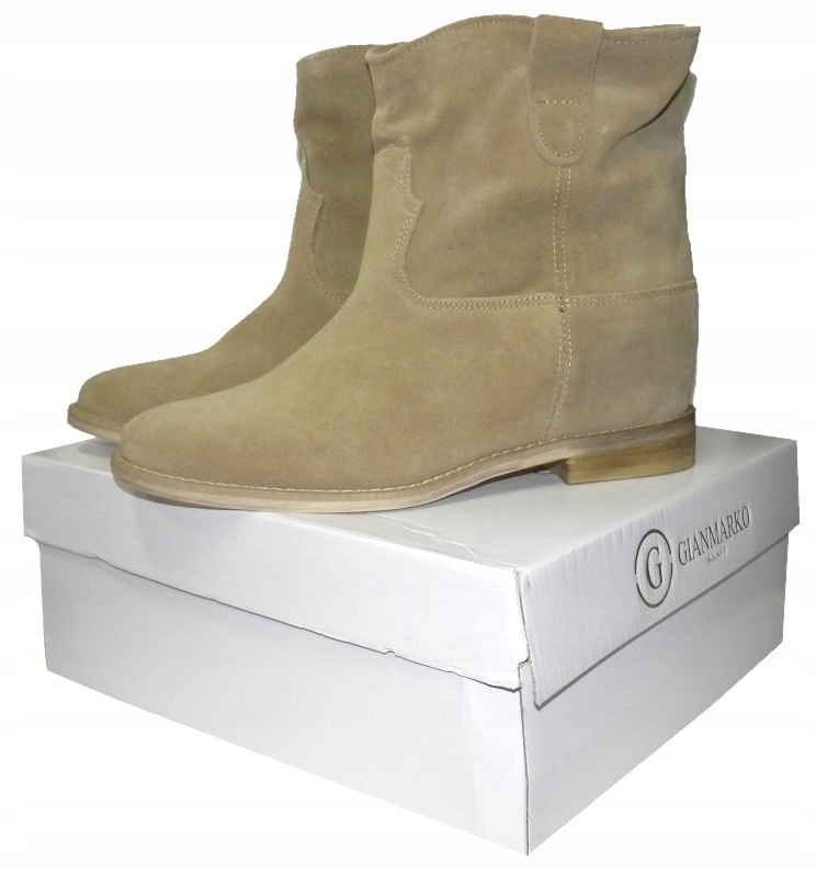 Dámské Kotníkové Boty 143/8 Sand Obcas Dřevo vel. 37