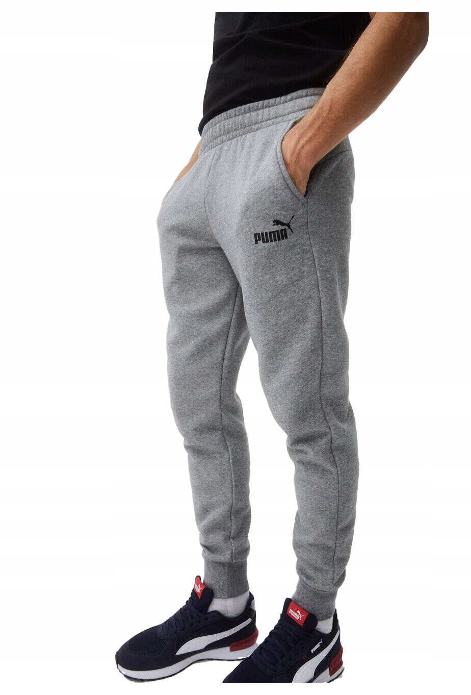 Puma Kalhoty M Ess Logo Pants Tr CL Medium Gray