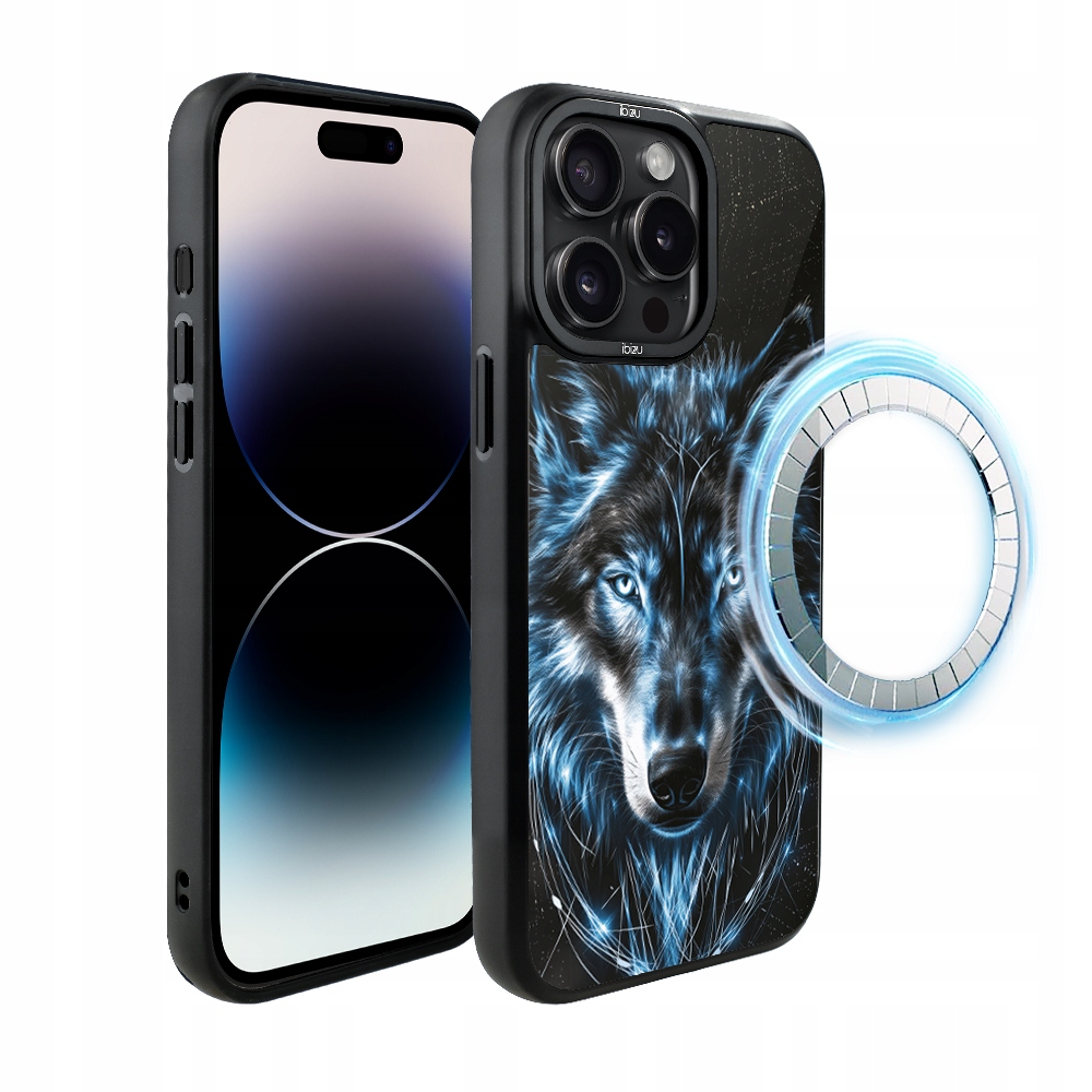 Pouzdro pro iPhone 14 Pro Ibizu DropGuard Matt s MagSafe, Ledový vlk