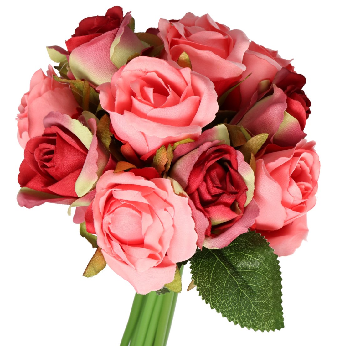 

Róża Róże Bukiet Sztuczne Kwiaty 25 CM 12 Gałązek