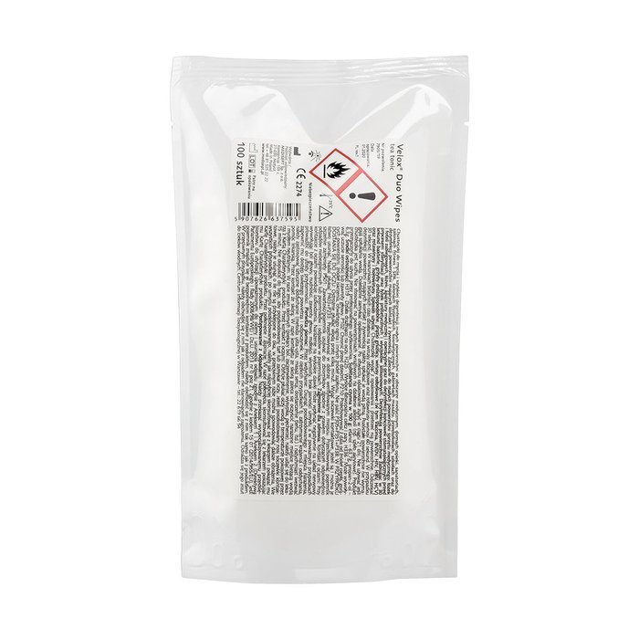 

Chusteczki do dezynfekcji 100 szt. Velox Duo Wipes
