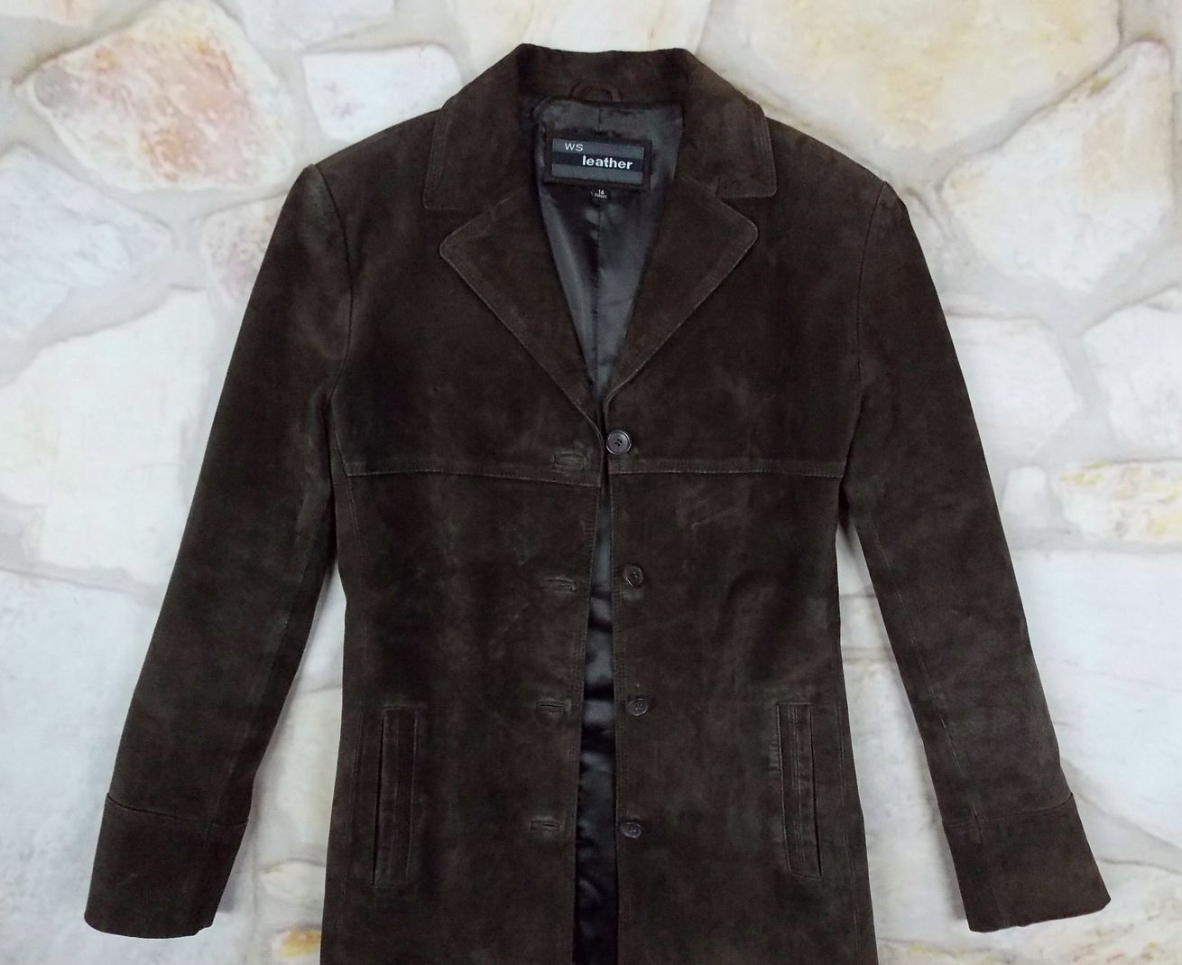 WS LEATER PORZĄDNY PŁASZCZ SKÓRZANY SKORA 42 Kolekcja -