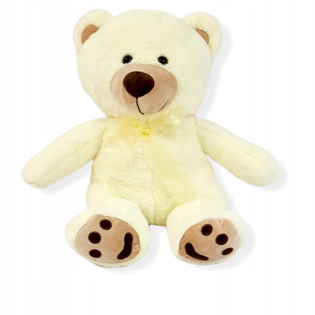 

Miś pluszowy Duży Misiek na roczek 50cm Biały Ecru