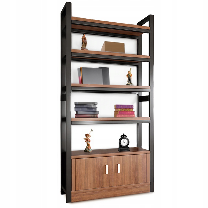 Regál Industriálna Stojaca Polica Na Knihy Vysoká 190 CM Kovová Rámčeková Súprava