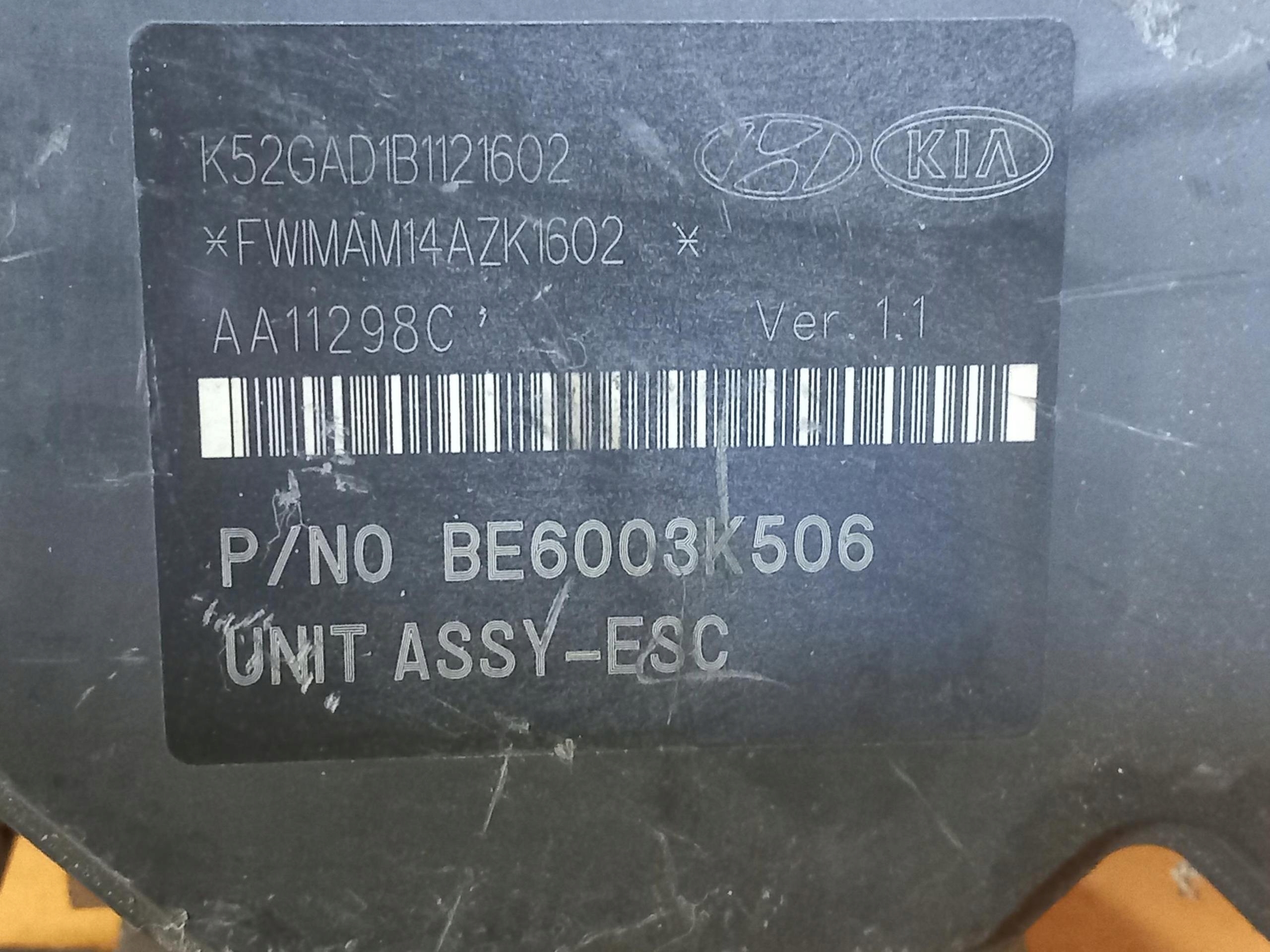 Pompa ABS KIA SOUL e 1.6 CVVT BE6003K506 08-14
