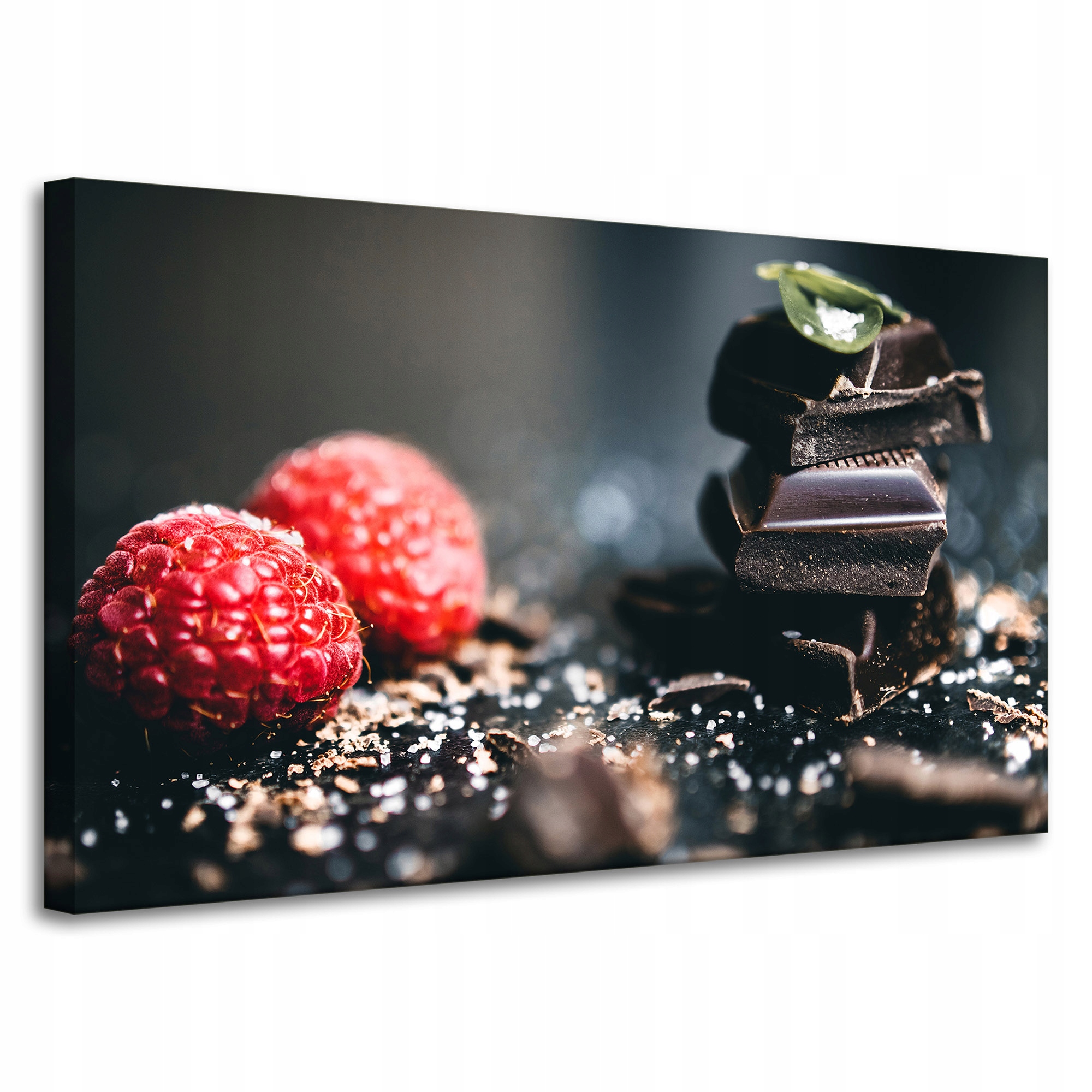 Obraz Canvas Kuchyně Čokoláda a maliny 100x60 cm