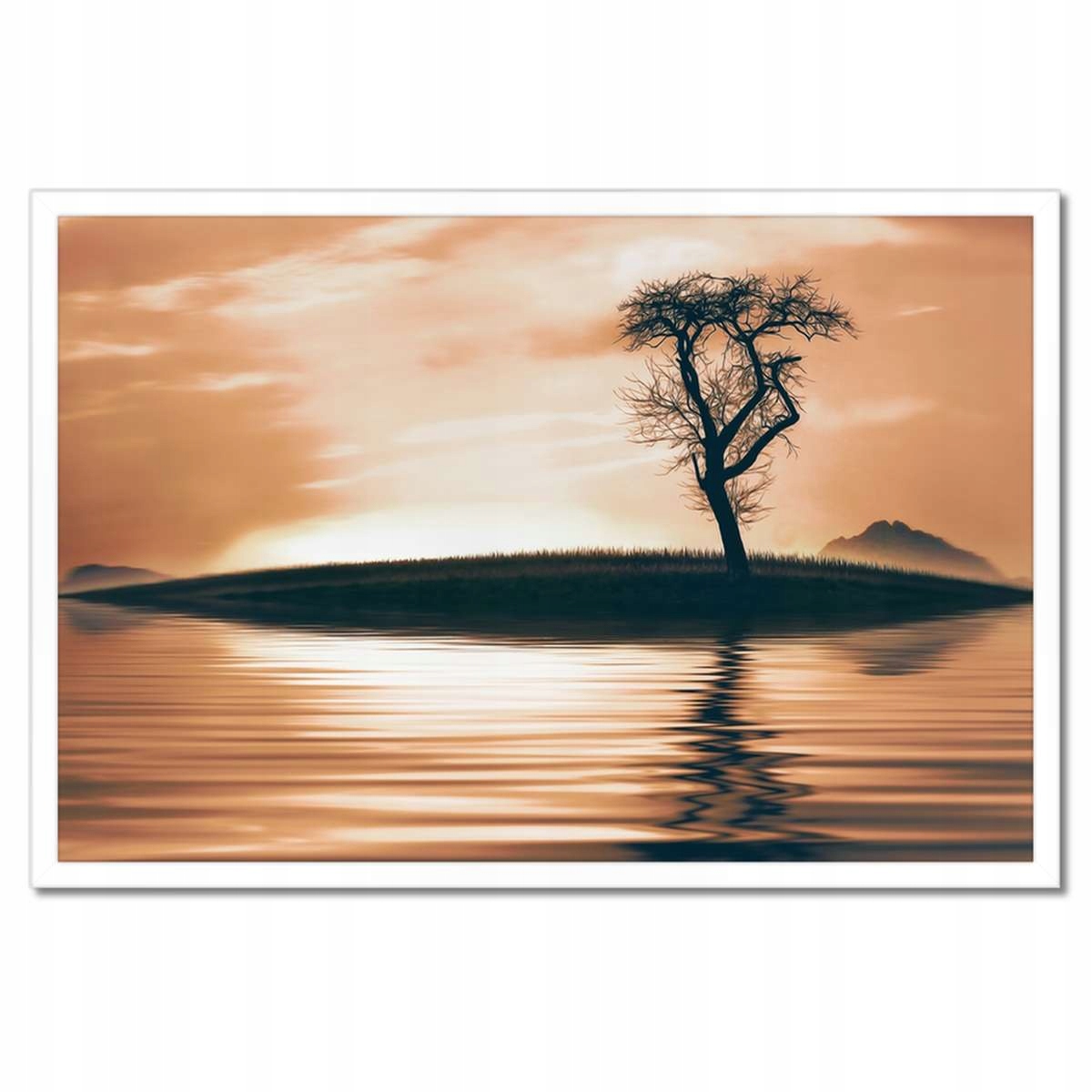 Plakáty v rámu 60x40 Strom na ostrově