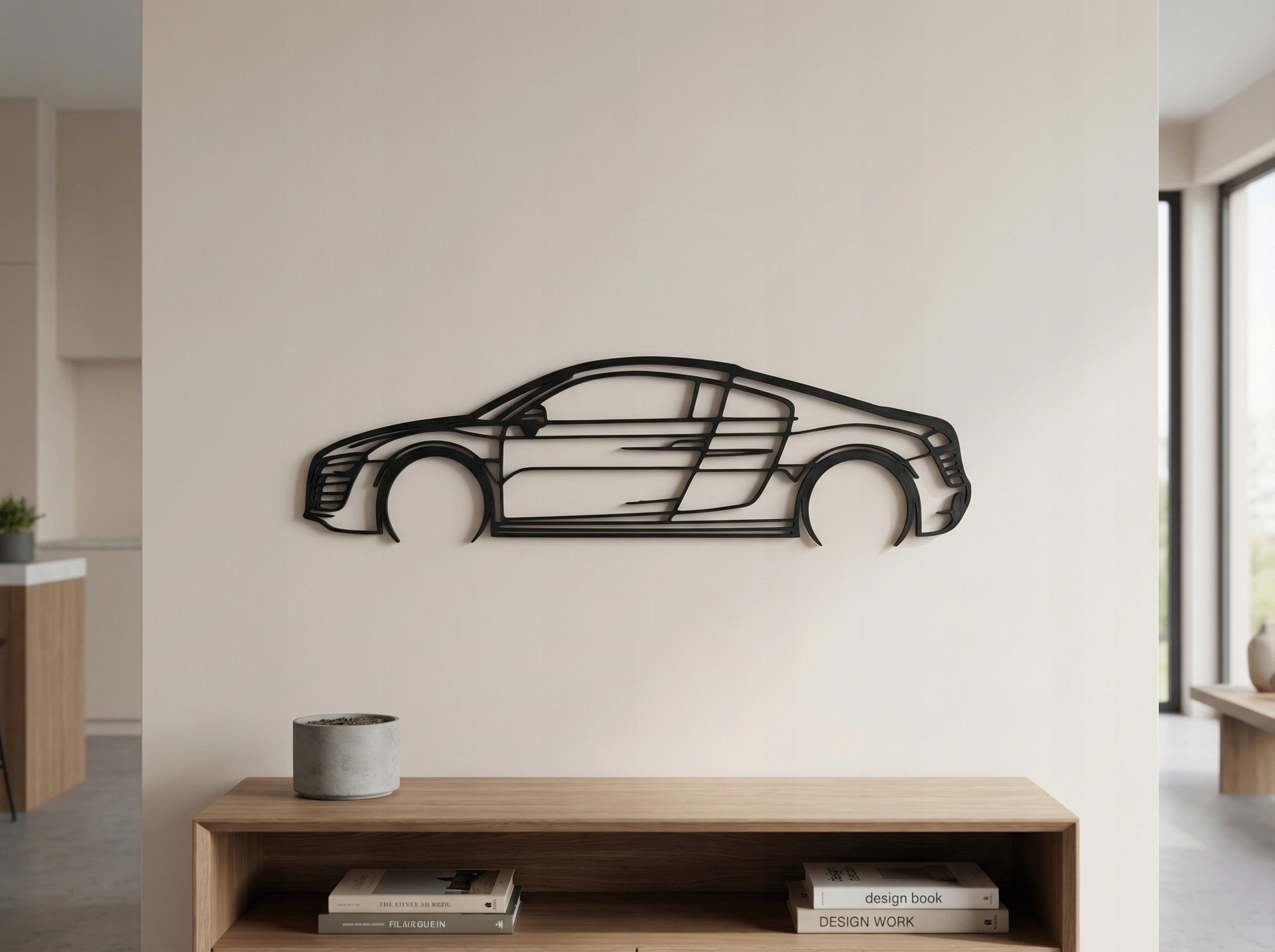 DEKORACJA ŚCIENNA OBRAZ SAMOCHÓD AUDI R8