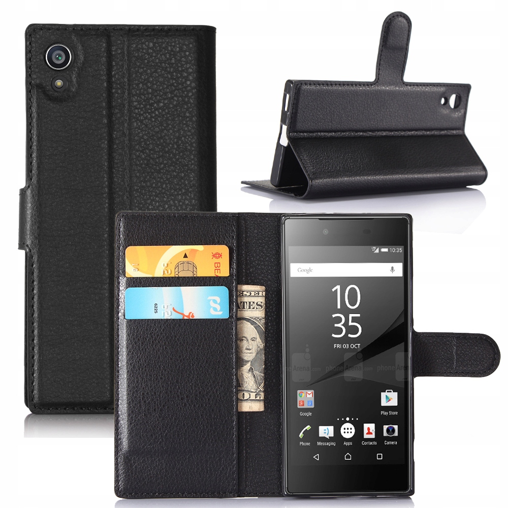 

Etui Portfel Litchi, Pokrowiec Do Sony Xperia XA1