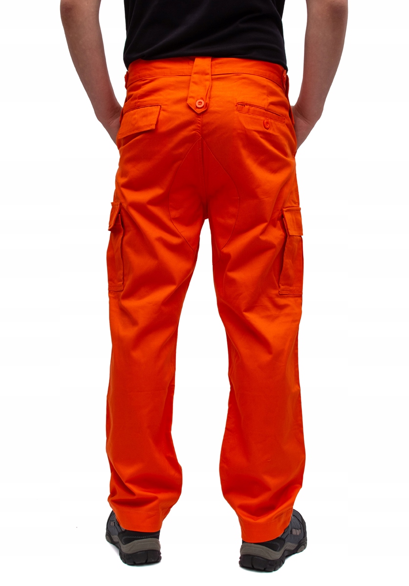 spodnie ROBOCZE do pasa BOJÓWKI pomarańczowe XXL Marka FIRI