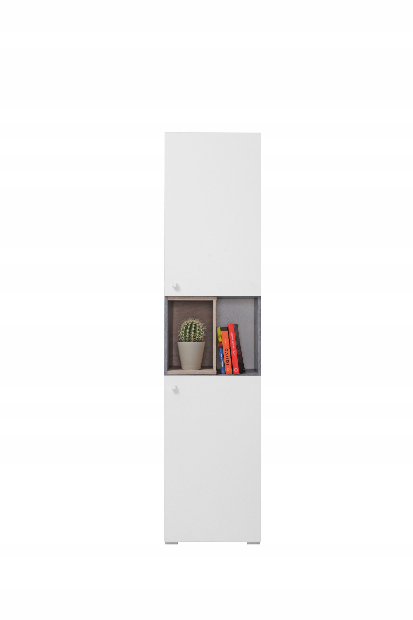 Regál Galia do obývacího pokoje Skříňka Police na knihy 190x45x40 cm Beton