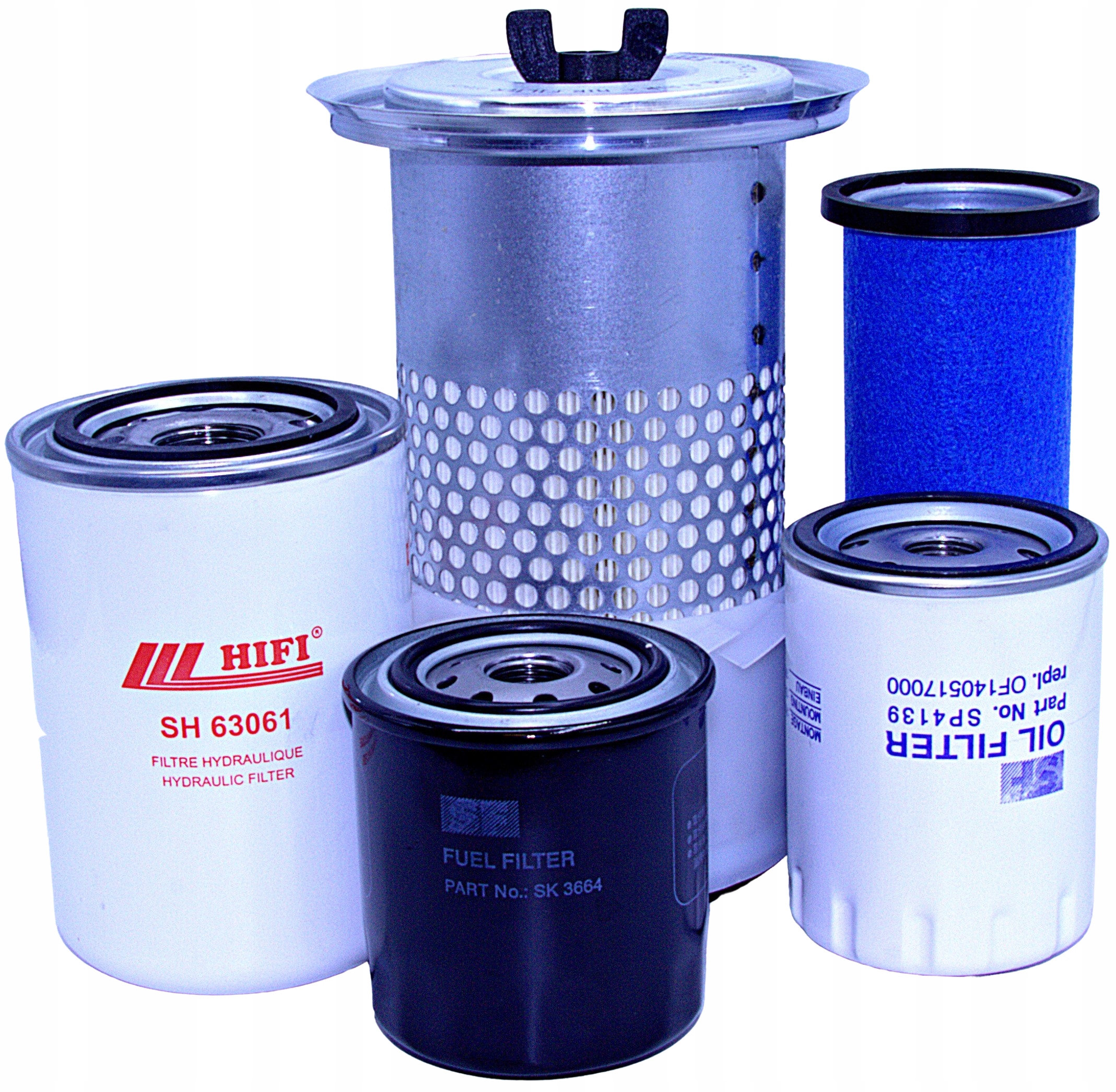 Filtry Thwaites Mach 026, 021 – vzduch, olej, palivo, hydraulický sada.