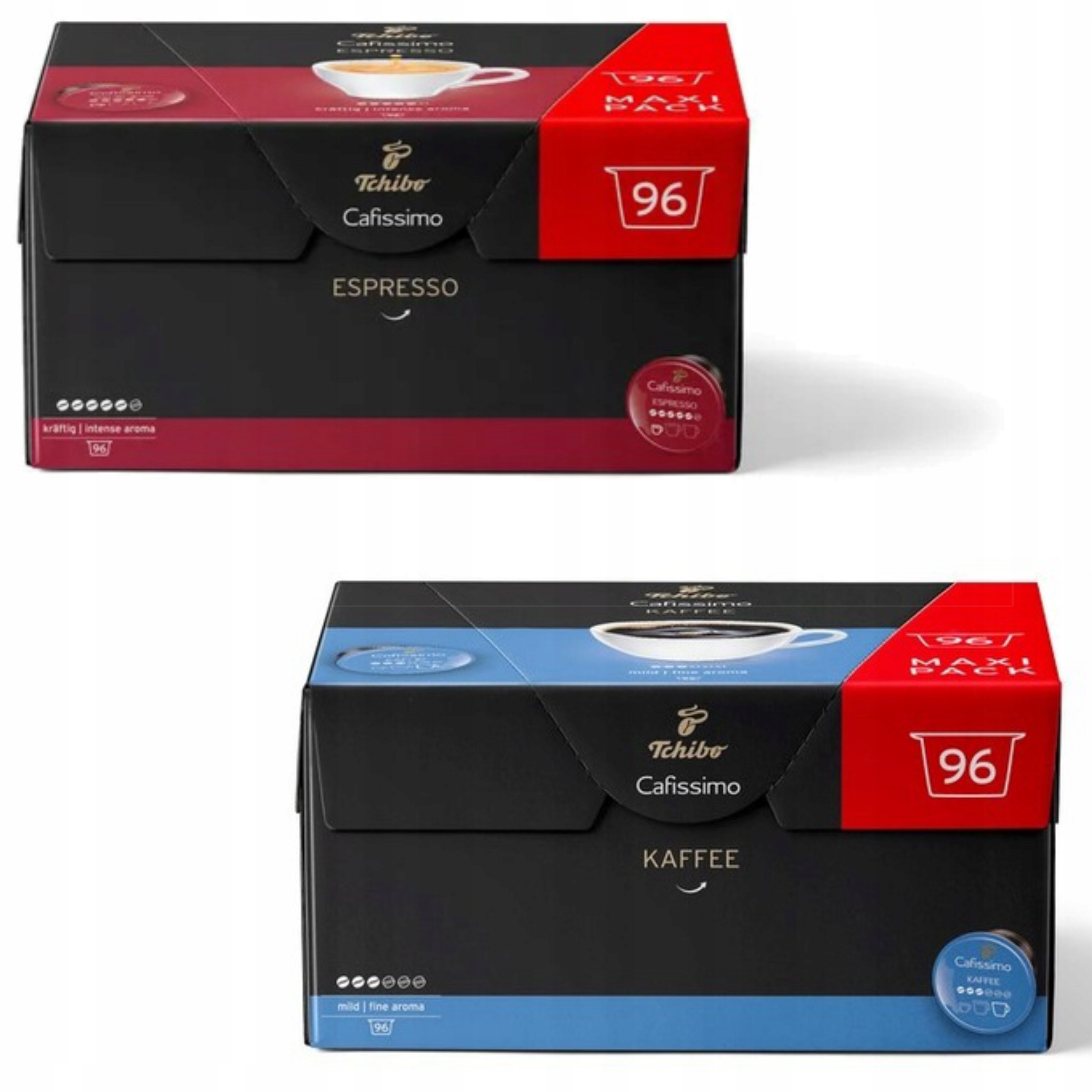 Levně Tchibo Cafissimo Espresso Intense 96 kapslí/ Fine Aroma 96 kapslí