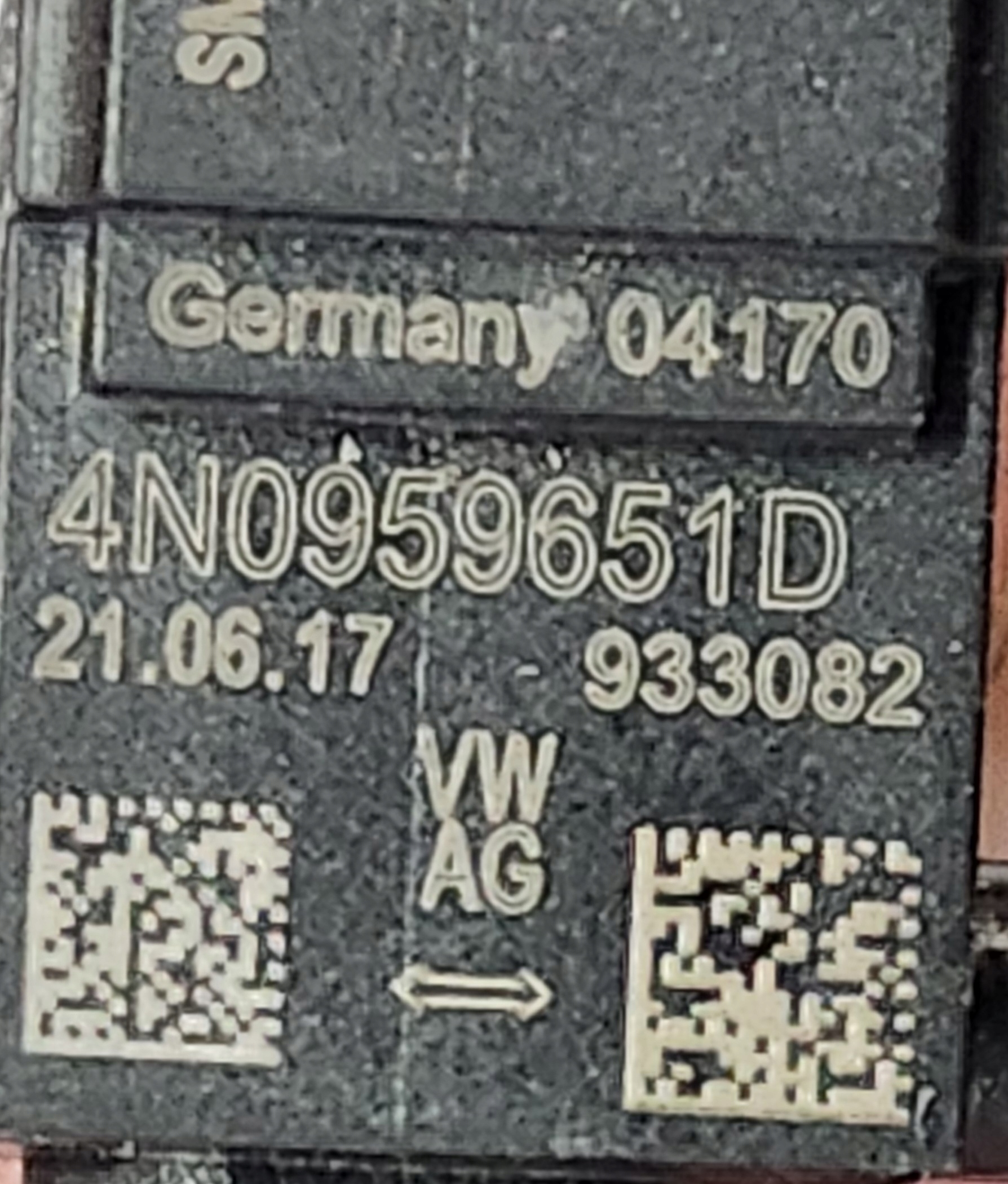 CRASHSENSOR DRUCKSENSOR UDERZENIOWY AIRBAG PORSCHE OE