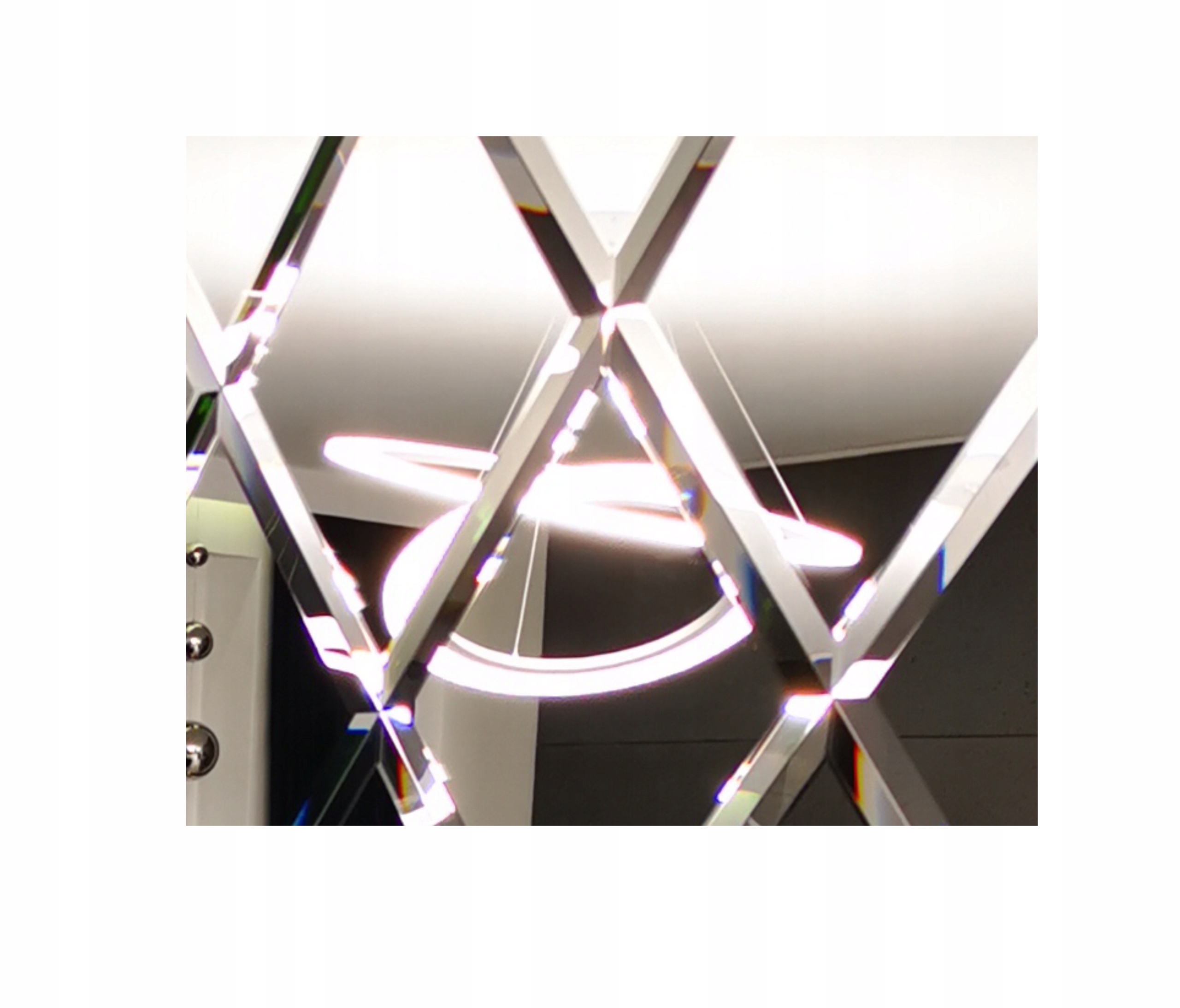 Zrcadlo fazované 60 x 210 cm zrcadlové dlaždice Glamour fáze 12 mm, křišťálové