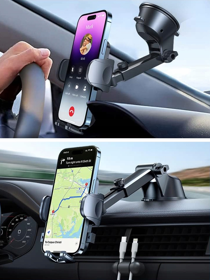 UCHWYT SAMOCHODOWY NA TELEFON SZYBĘ KOKPIT REGULACJA DŁUGOŚĆ OBROTOWY Marka Nexeri