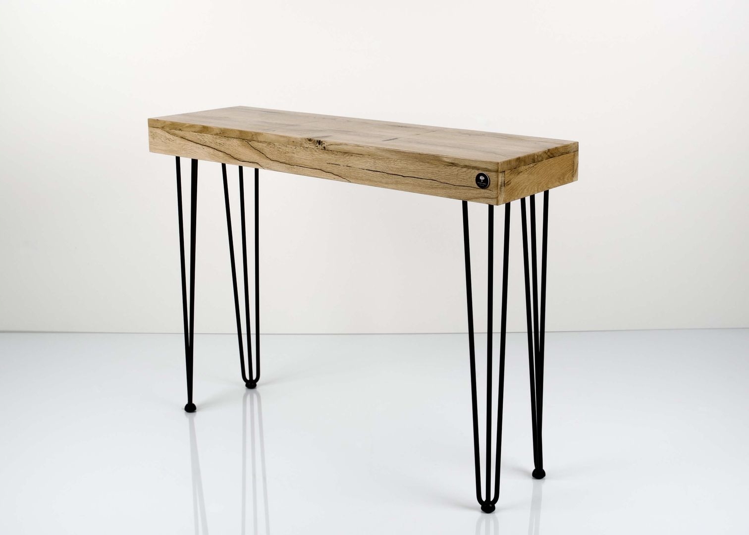 KONSOLA Dębowa Loft DREWNO LITE 130 cm SKD-207 Kolor mebla dąb naturalny