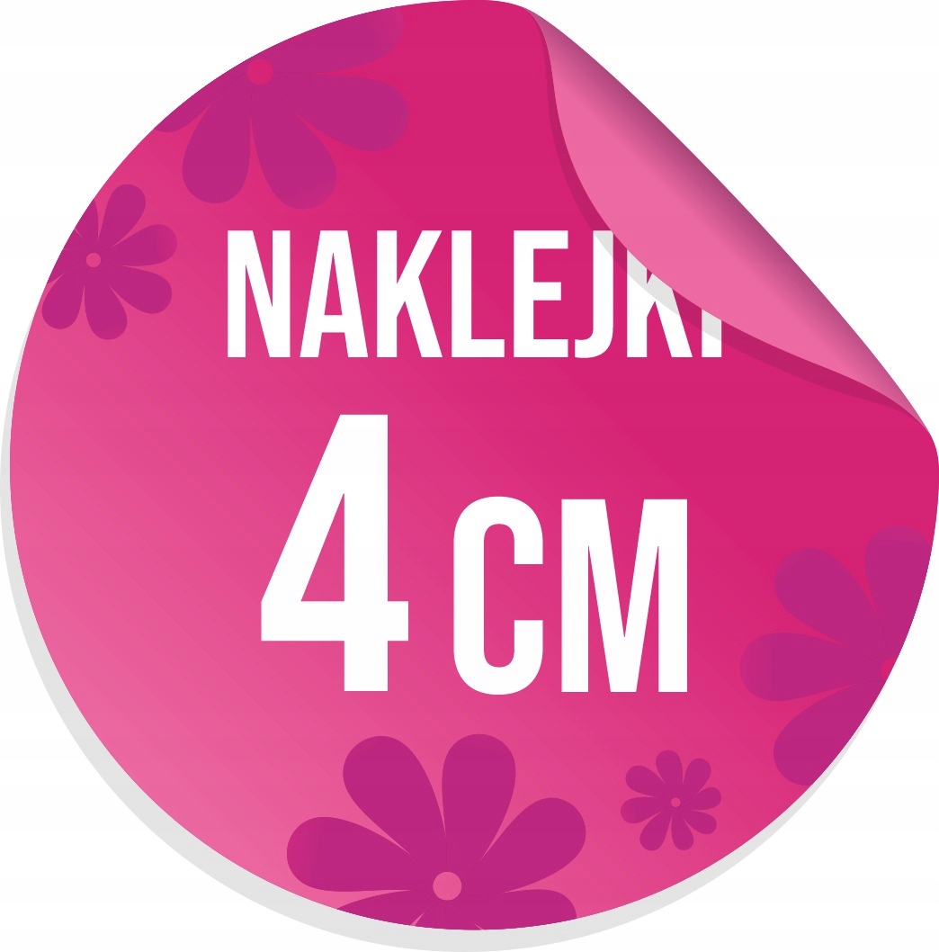 

Naklejki, Etykiety Z Własnym Logo kółka 4cm