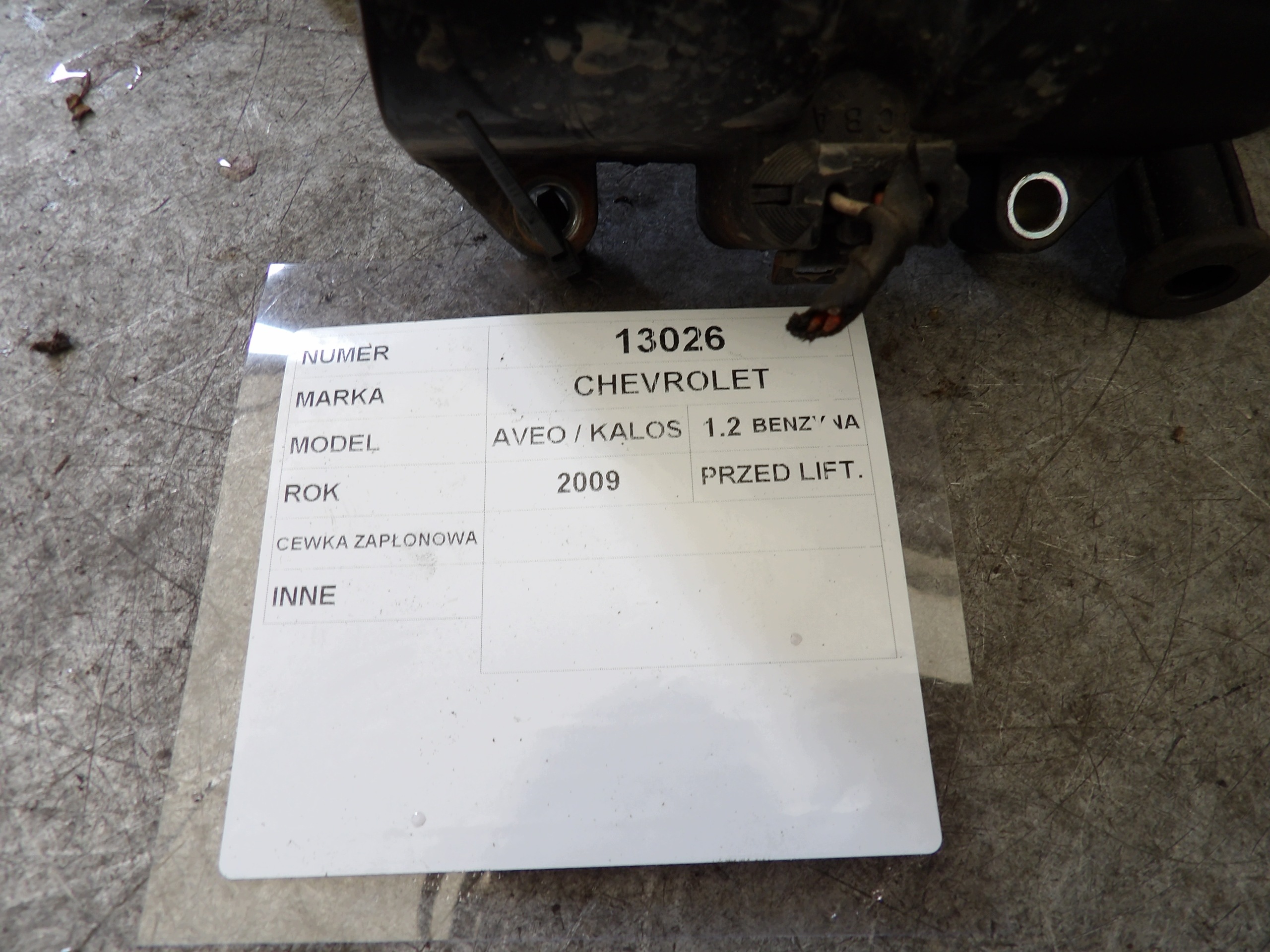 Chevrolet Aveo II T250 1,2 coil ignition