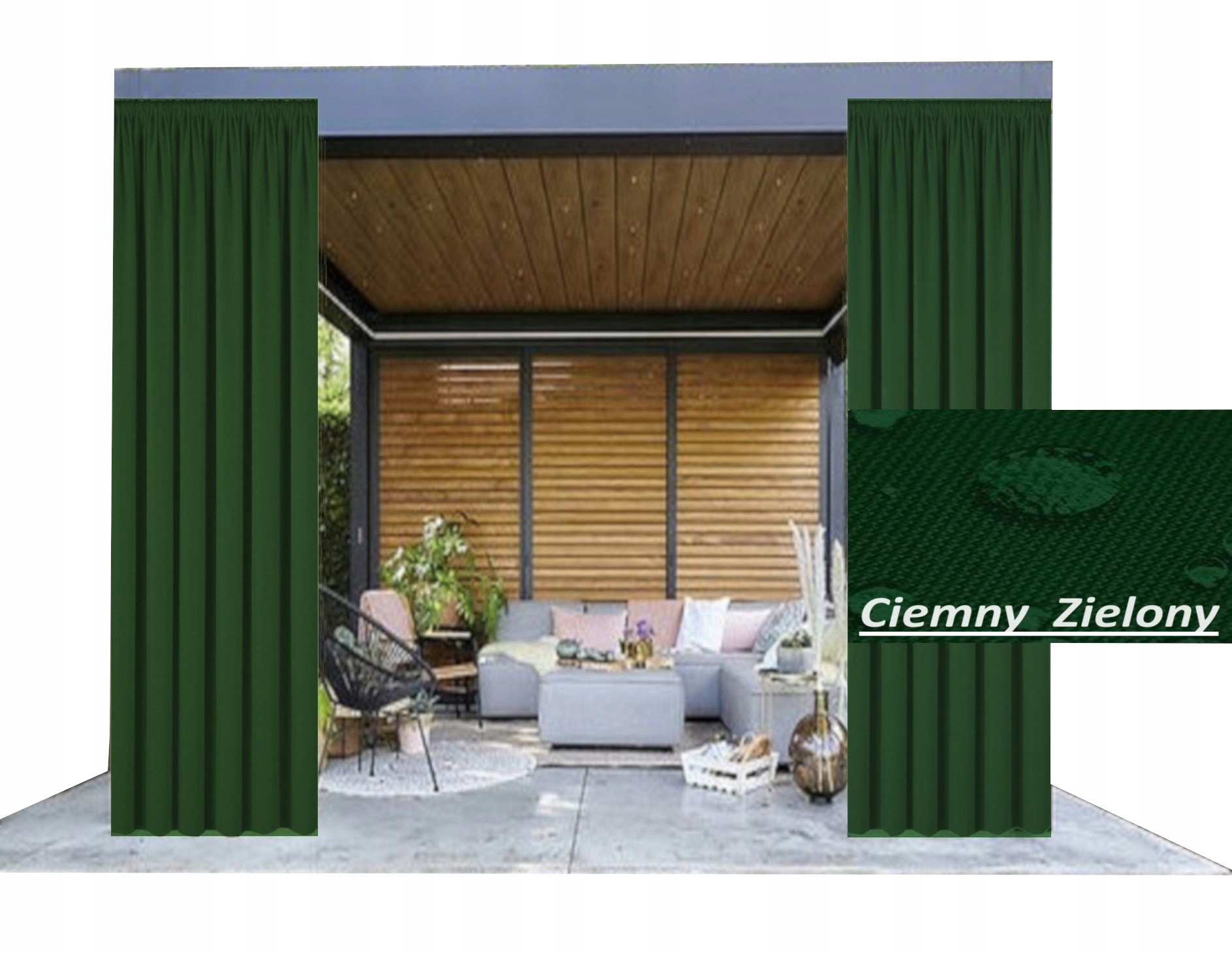 ZASŁONY OGRODOWE 155x250 DO ALTANY TARASU