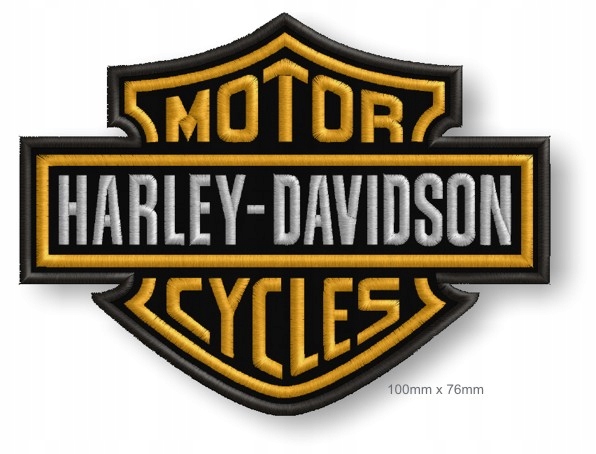 naszywka haft naprasowanka Harley Davidson haft 100mm x 76mm