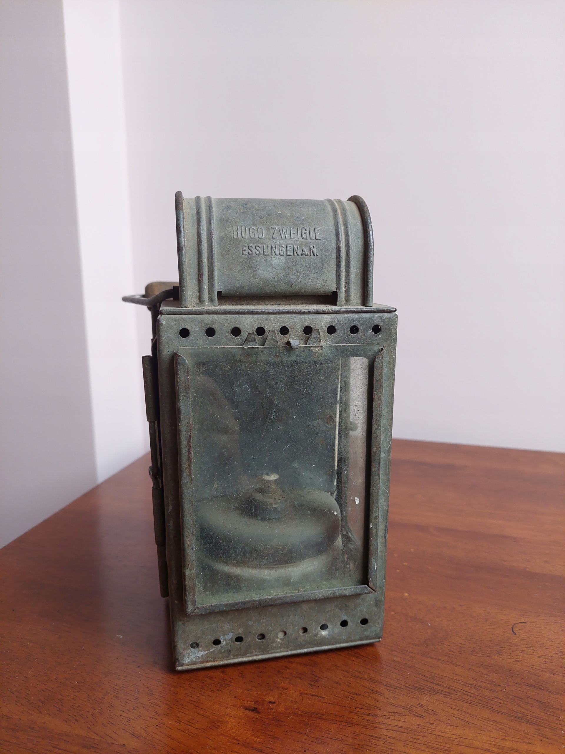 STARA NIEMIECKA LAMPA KOLEJOWA HUGO ZWEIGLE ESSLINGEN WW2
